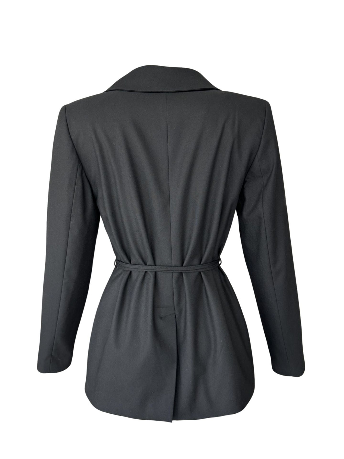 BELTED JACKET BLACK
