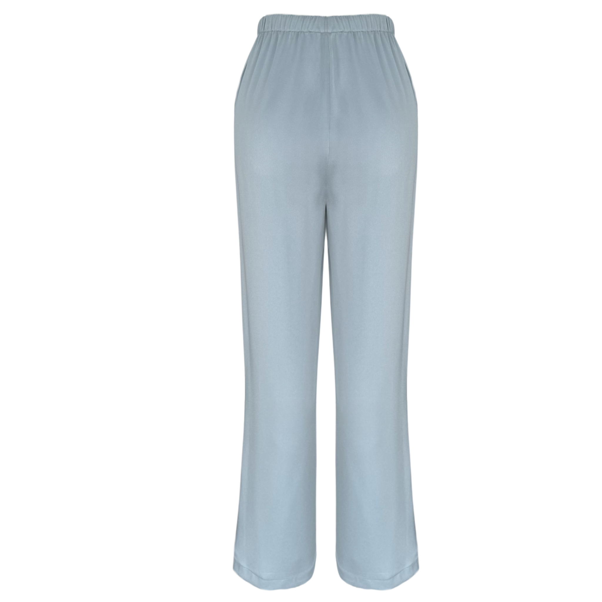 SLEEVELESS COTTON SATIN SET LIGHT BLUE