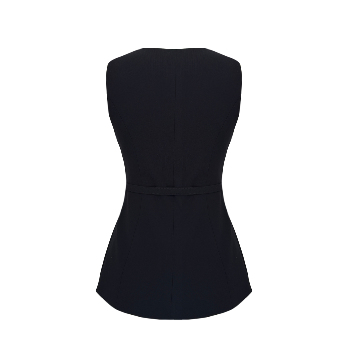 CASEY BELTED VEST BLACK