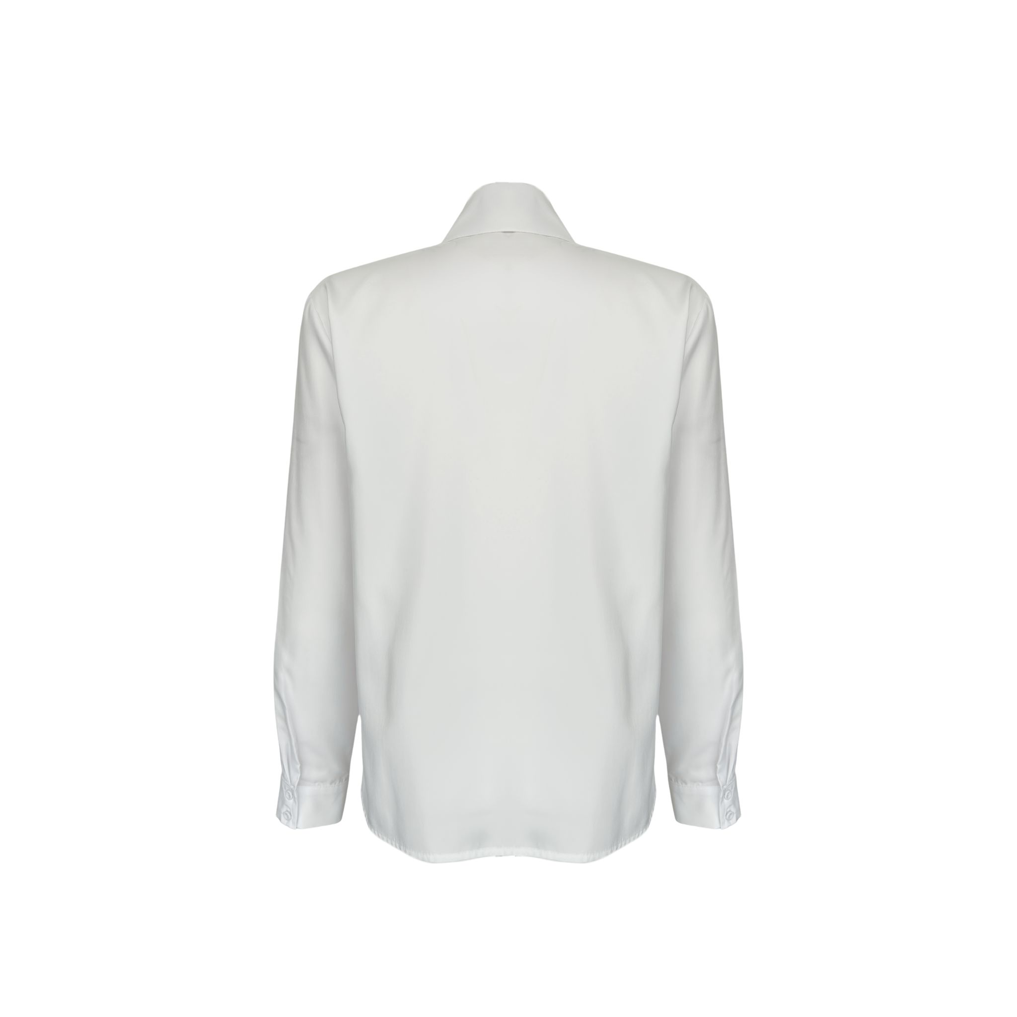 CONTRAST SCARF DETAILED DESIGN SHIRT WHITE