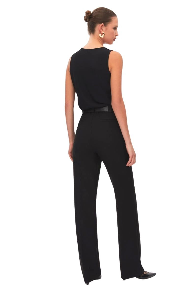 HIGH WAIST BELTED TROUSERS