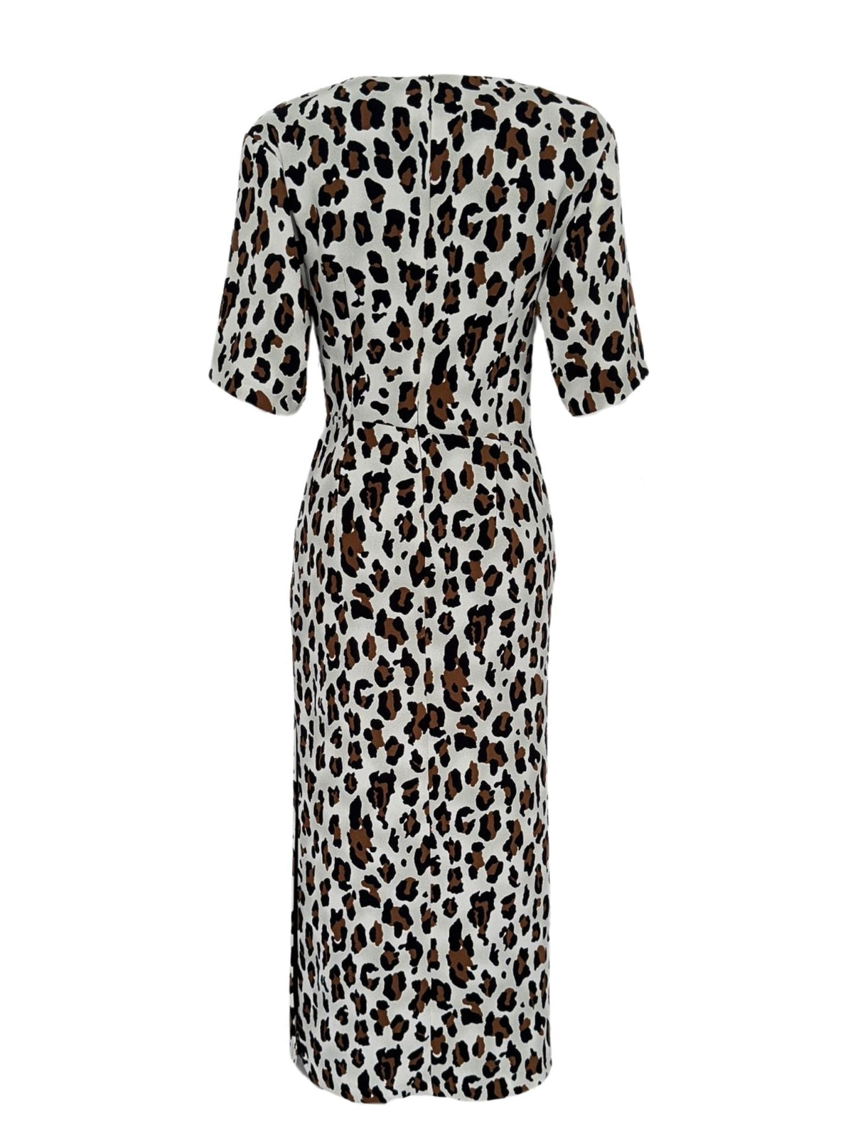 KNOT WAIST DETAIL LEOPARD PRINT DRESS