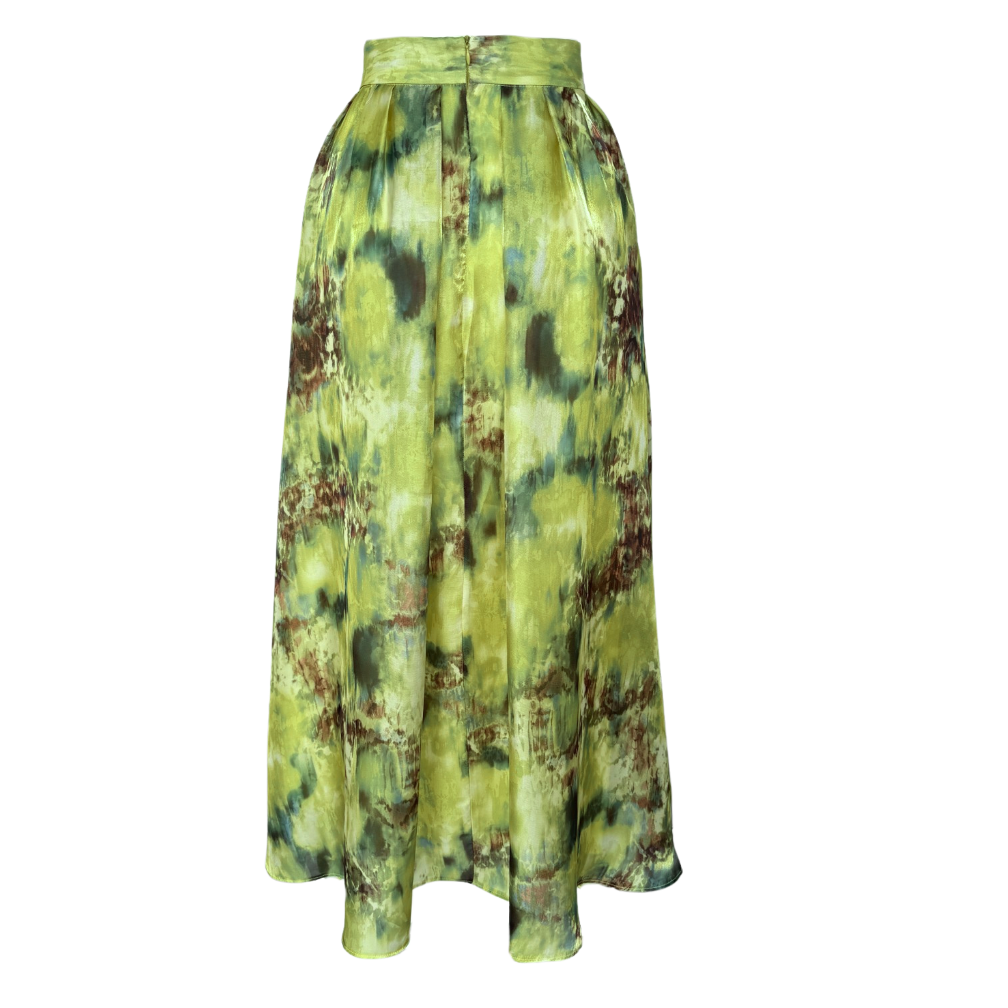 ORGANZA TULLE TIE-DYE PATTERN SKIRT