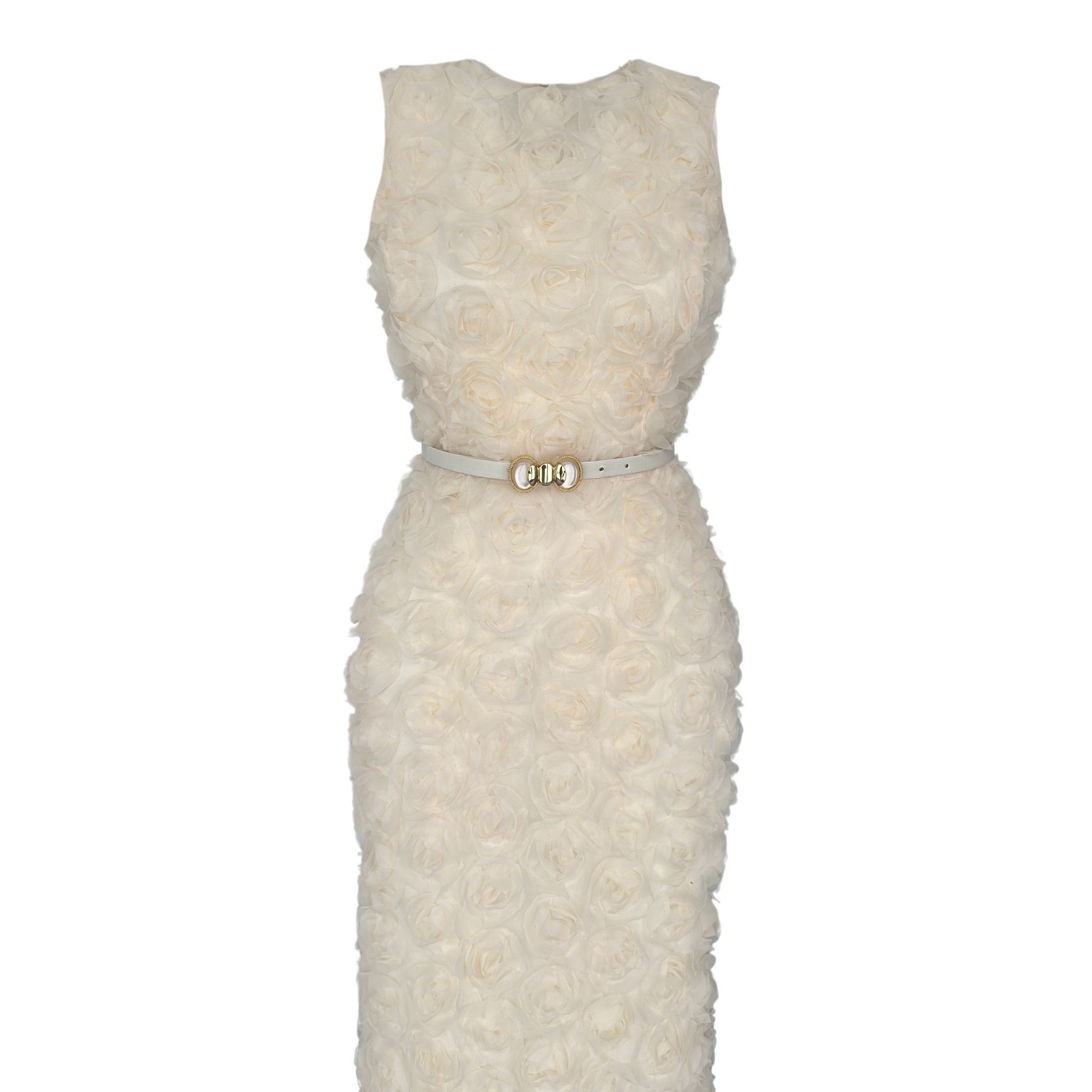 ROSALIE DESIGN DRESS ECRU