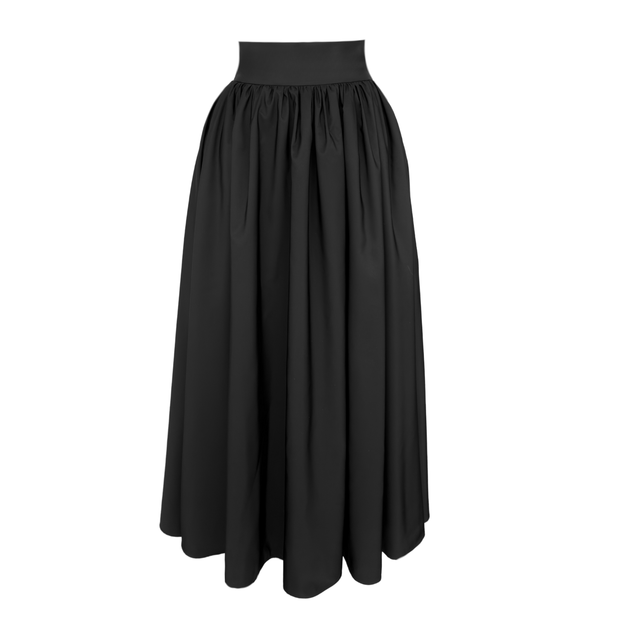 CELINE PARACHUTE FABRIC SKIRT BLACK
