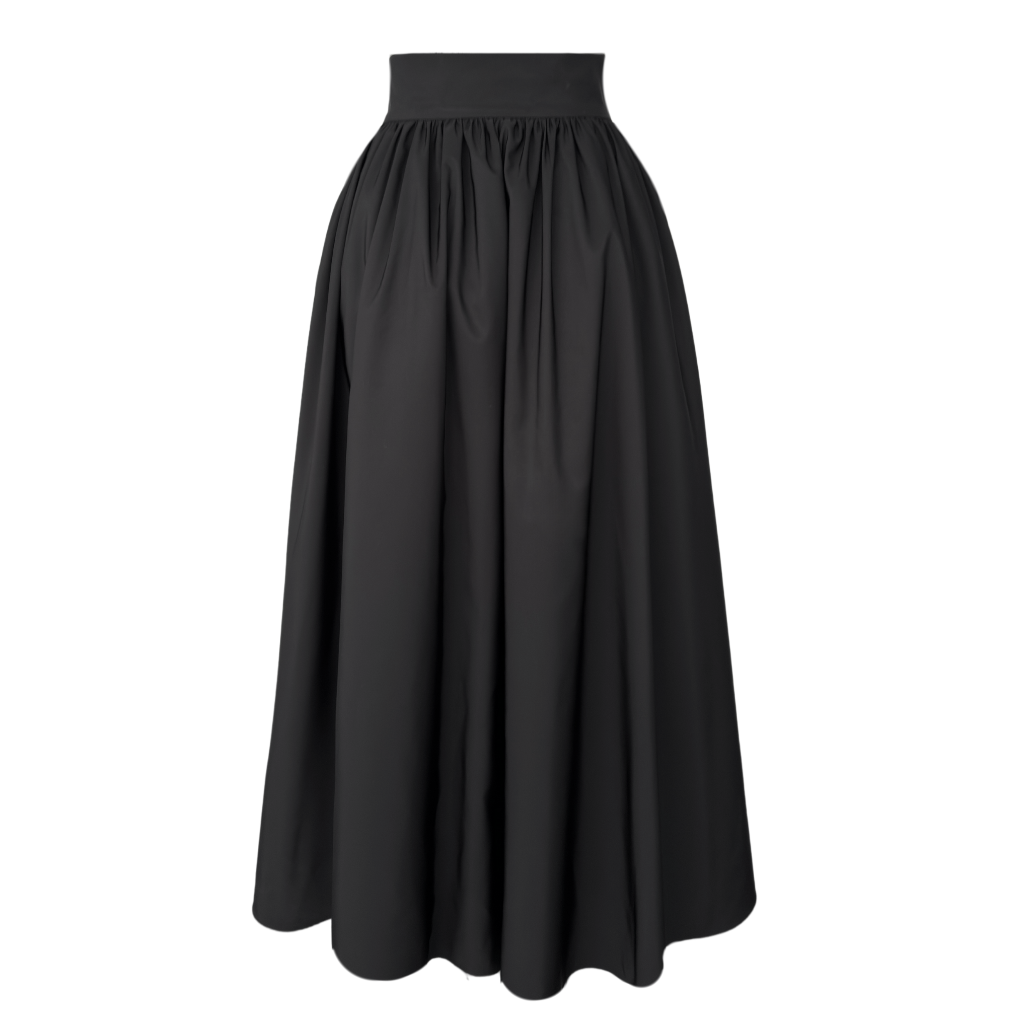 CELINE PARACHUTE FABRIC SKIRT BLACK