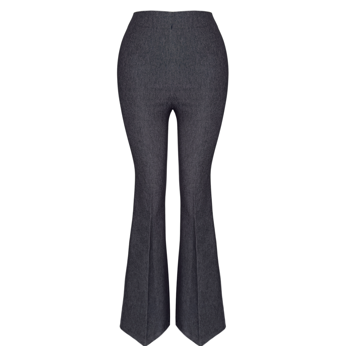 JANE FLARE DENIM TROUSERS GREY