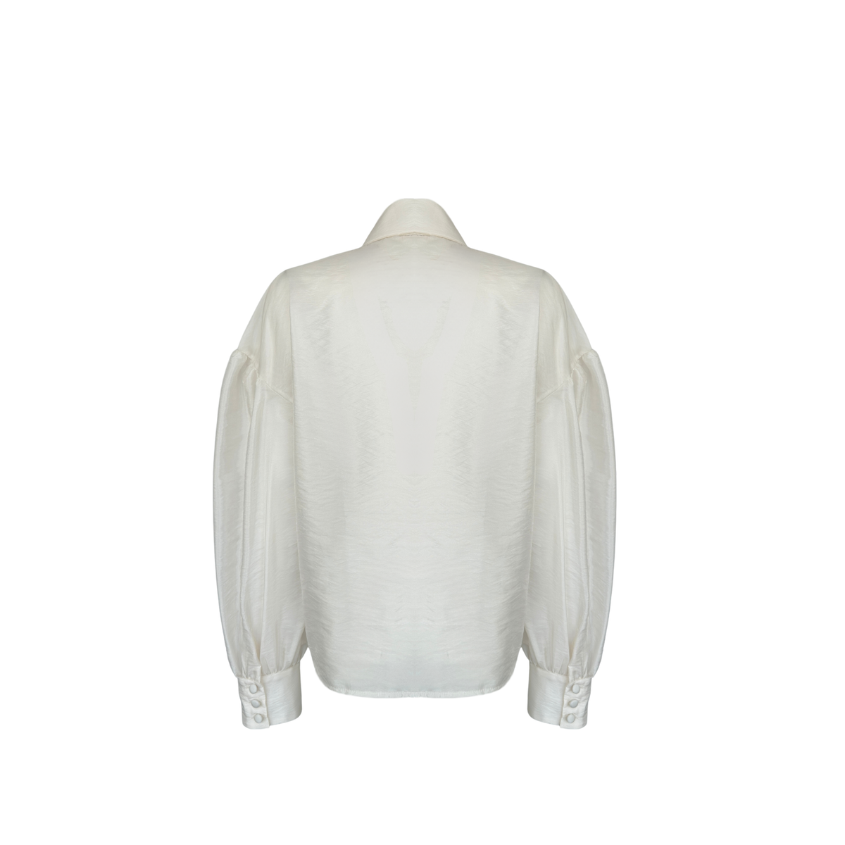 COLLAR DETAIL DESIGN BUTTONED SHIRT ECRU
