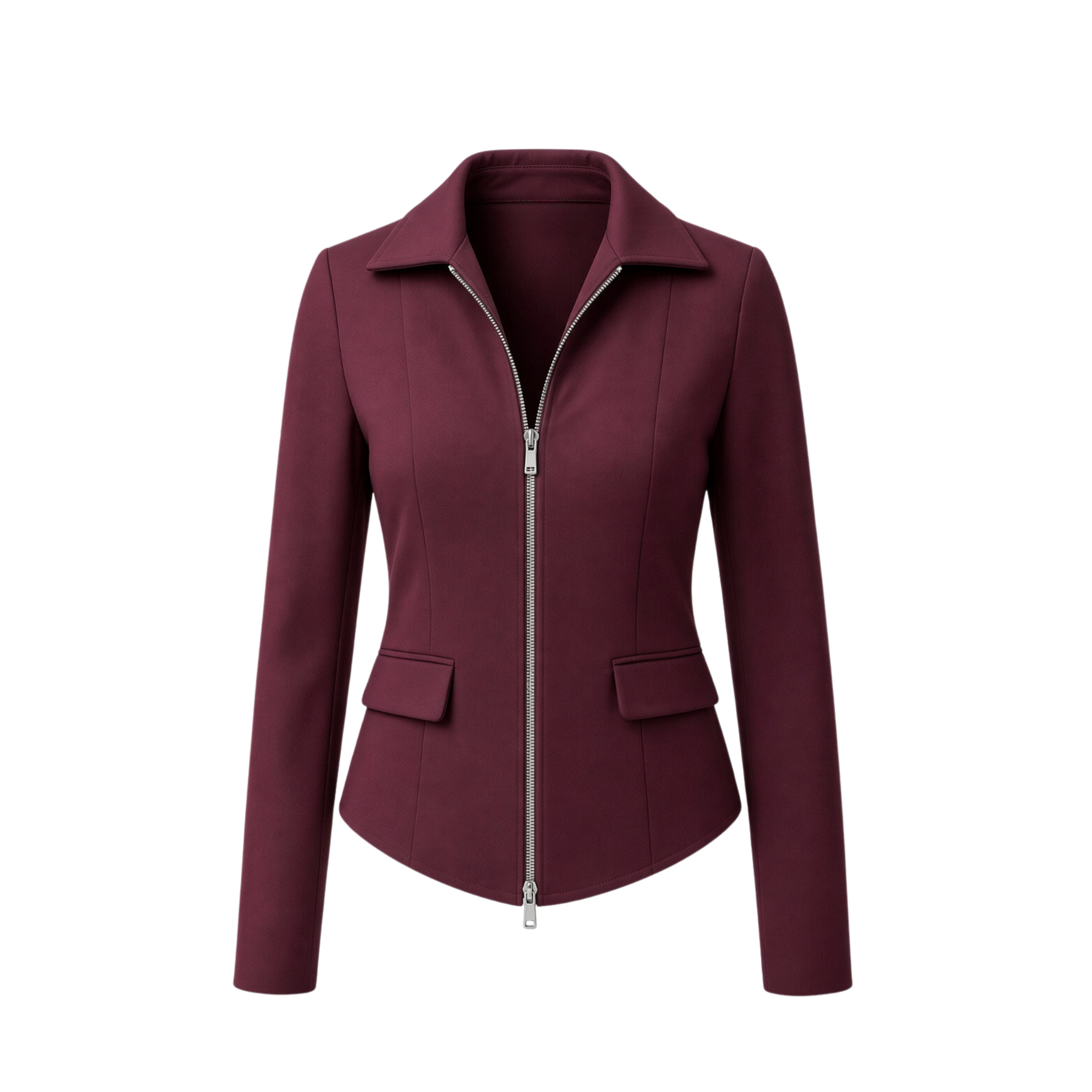 CHERRY FERMUAR DETAY CEKET BORDO