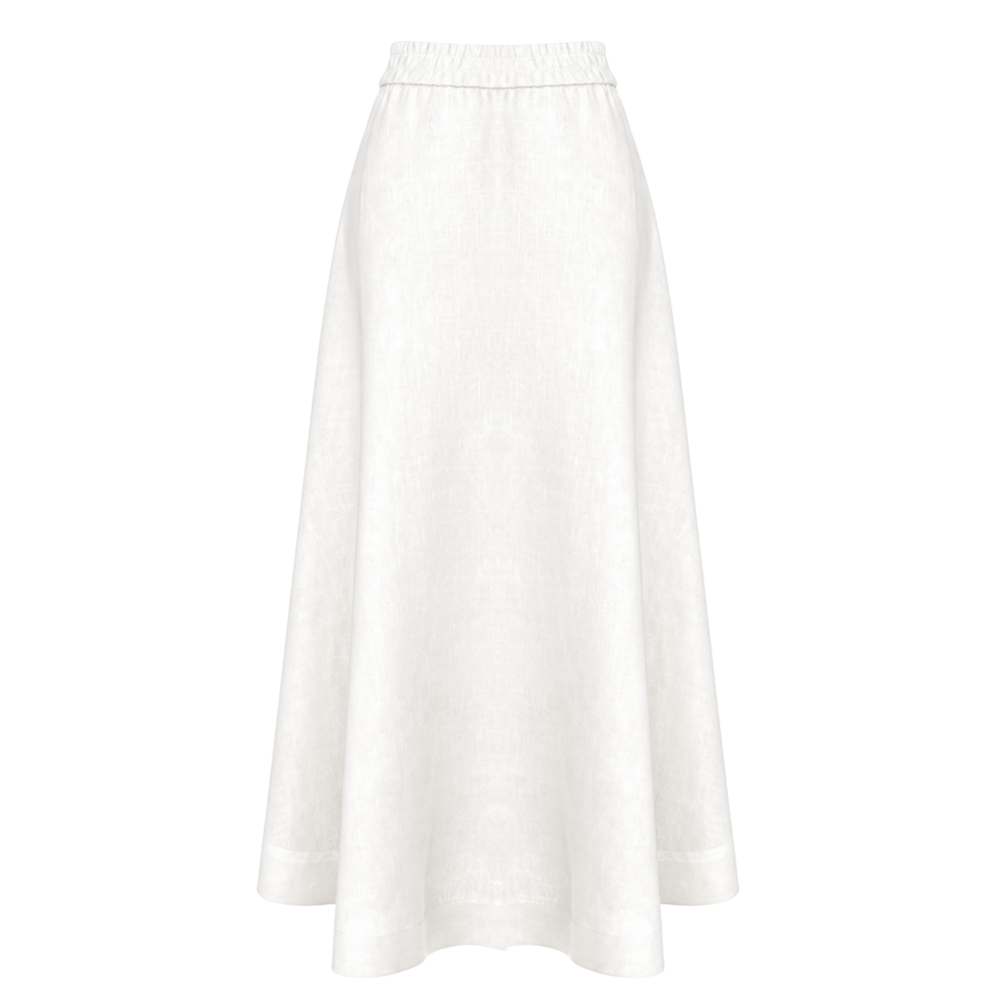 BELT DETAIL 100% LINEN SET WHITE