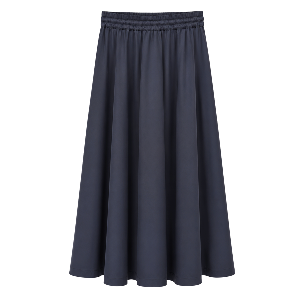 ZIP DETAIL A-LINE STYLE SKIRT NAVY