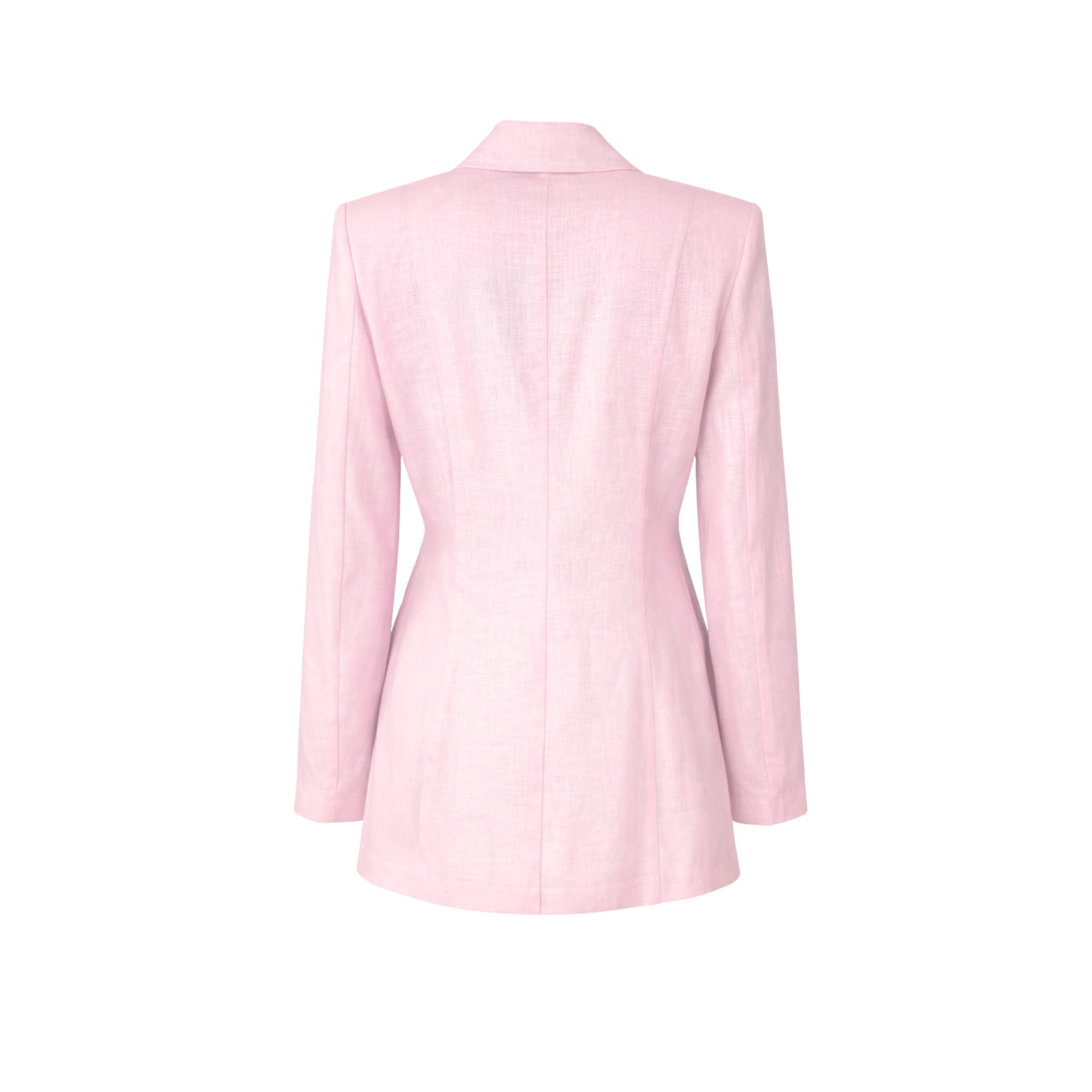 WRAP CLOSURE 100% LINEN SET PINK