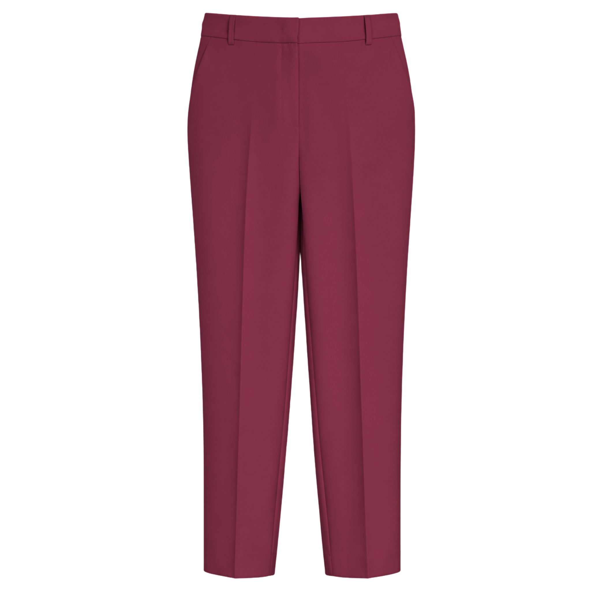 SINGLE BUTTONED JACKET AND TROUSERS SET BURGUNDY
