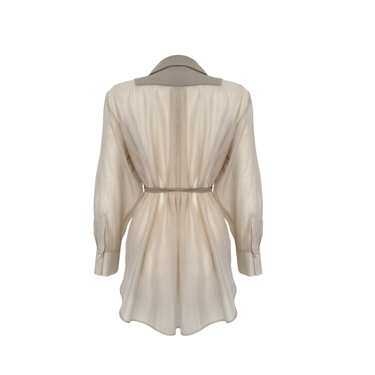 FABRIC MIX DESIGN JACKET BEIGE