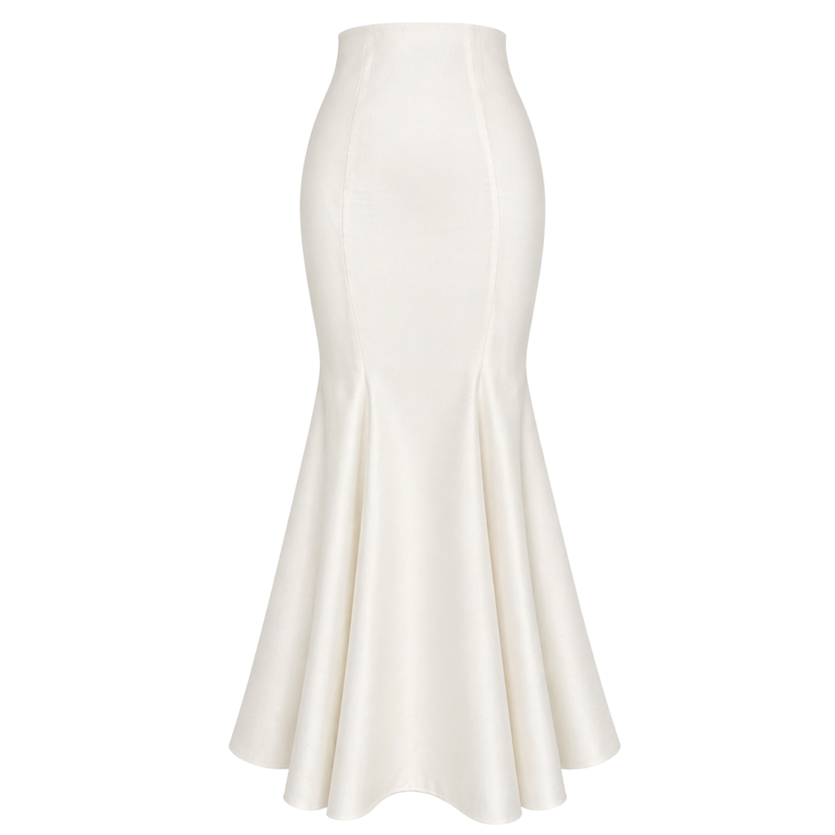 LENA MAXI LENGTH RUFFLED SKIRT ECRU