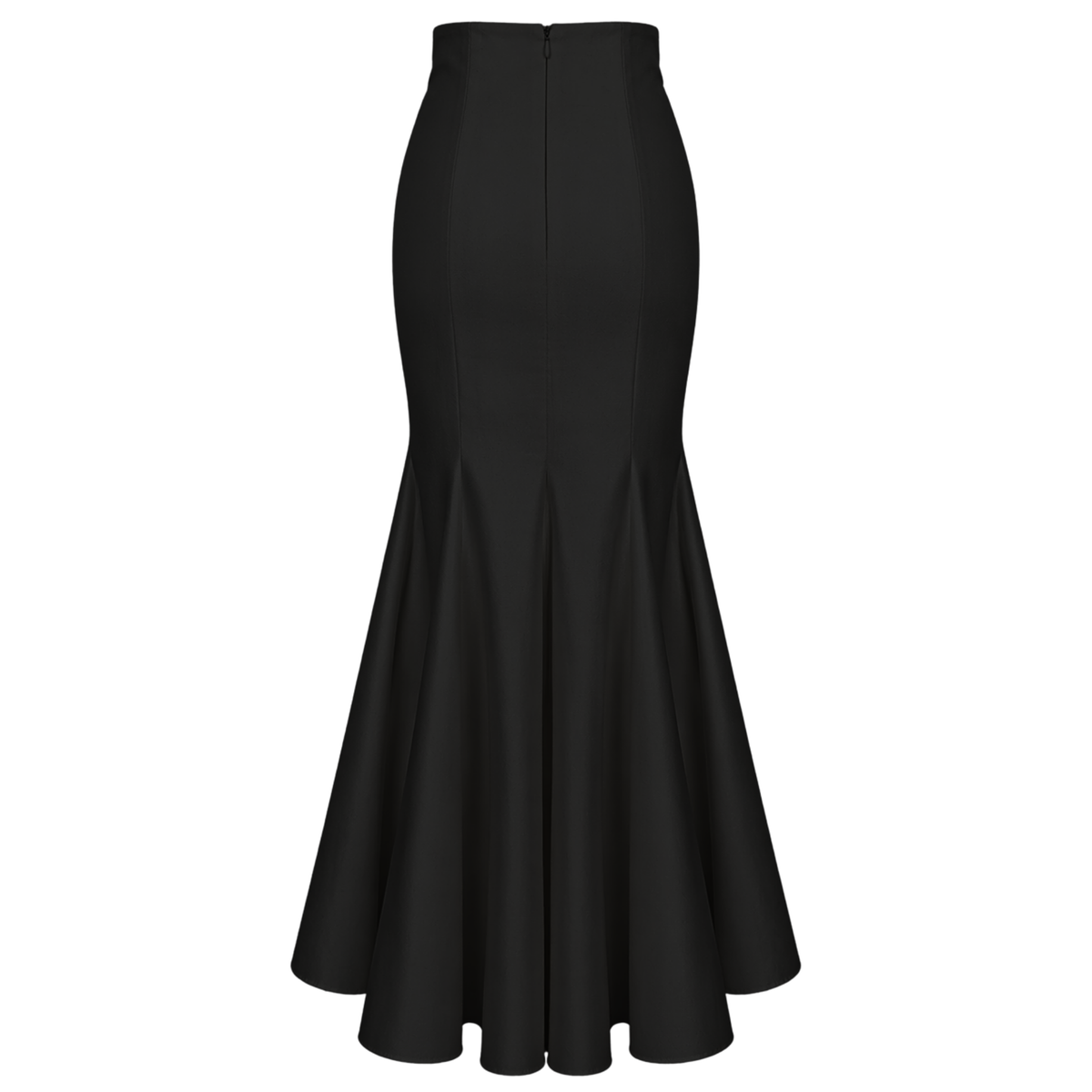 LENA MAXI LENGTH RUFFLED SKIRT BLACK