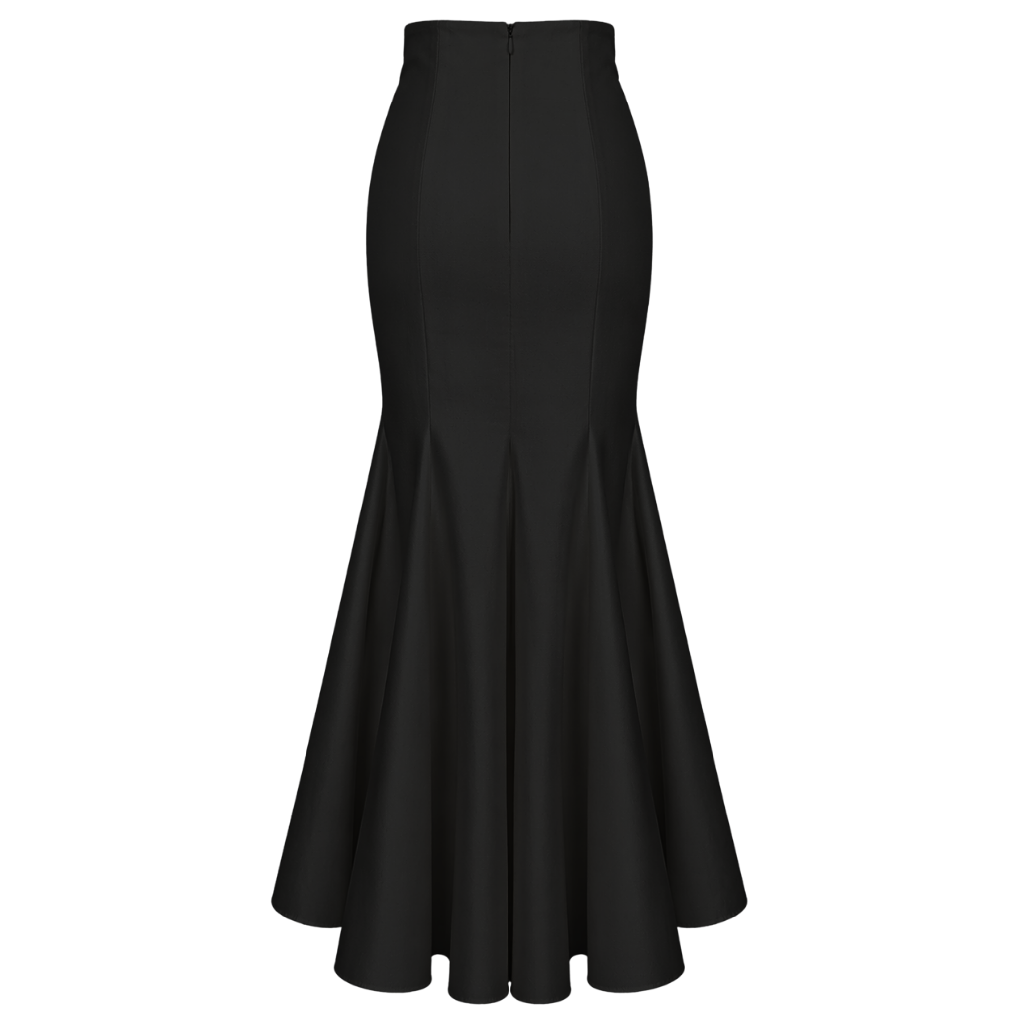 LENA MAXI LENGTH RUFFLED SKIRT BLACK