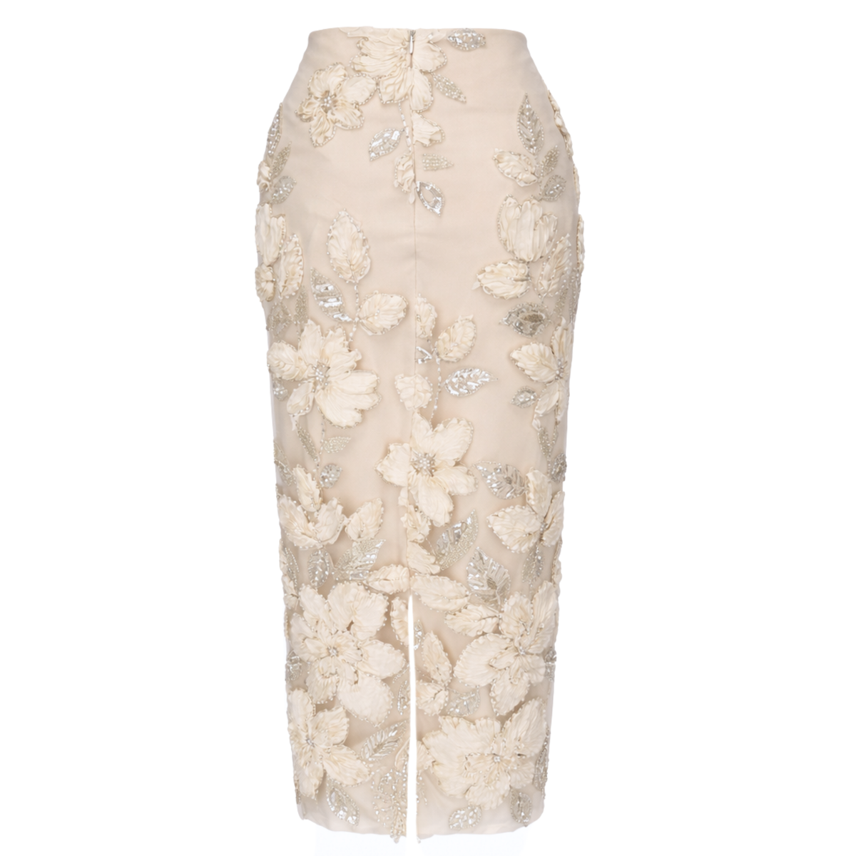 MIMOSA EMBROIDERED SKIRT AND JACKET SET ECRU