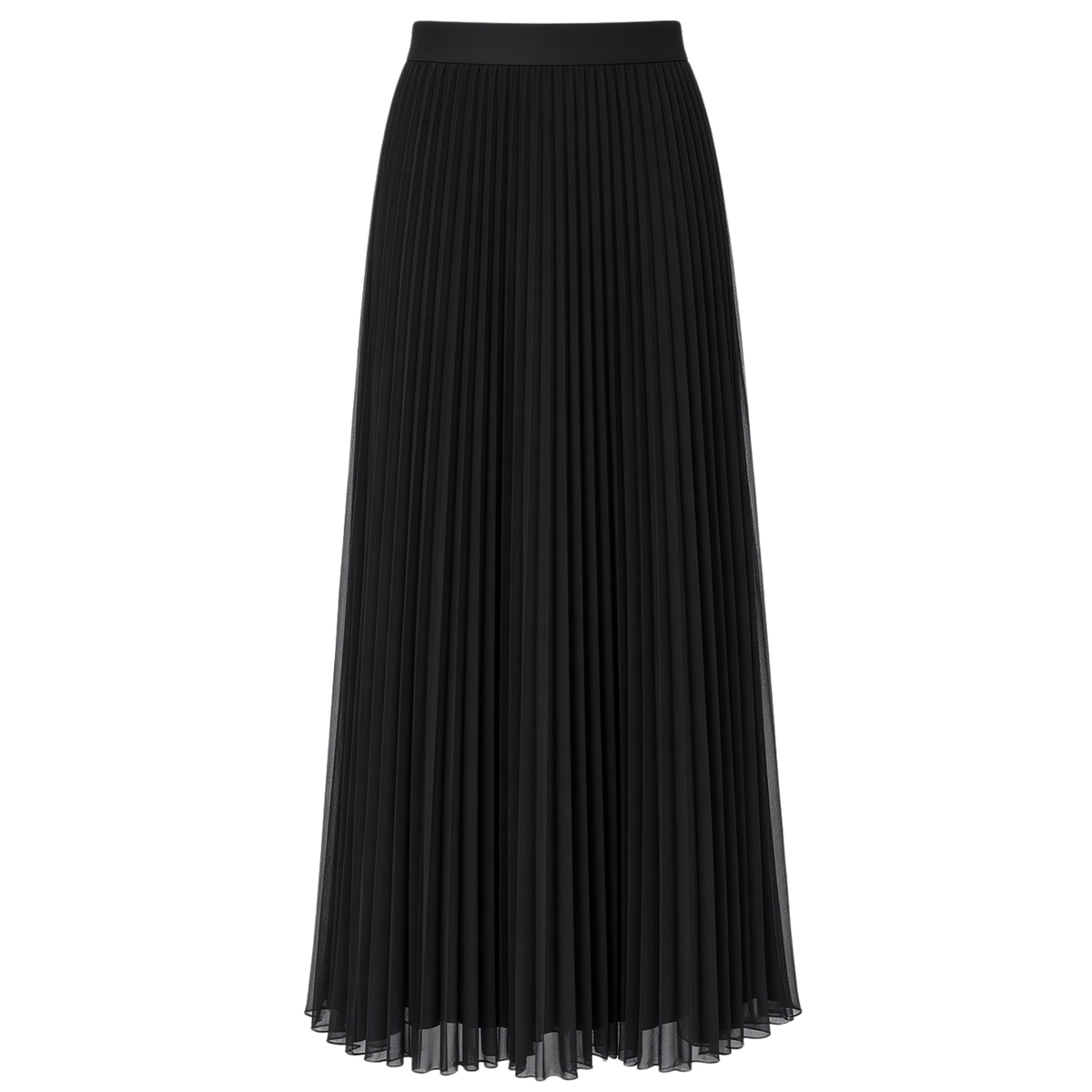 ASYMMETRICAL BLOUSE AND SKIRT SET BLACK