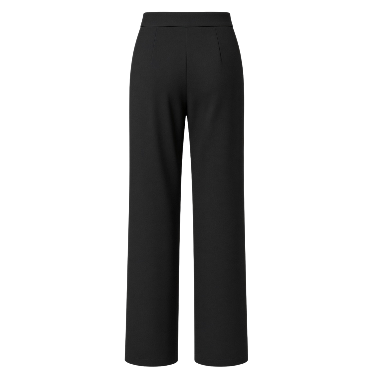 STAND COLLAR DECORATIVE BUTTON JACKET AND TROUSER SET BLACK