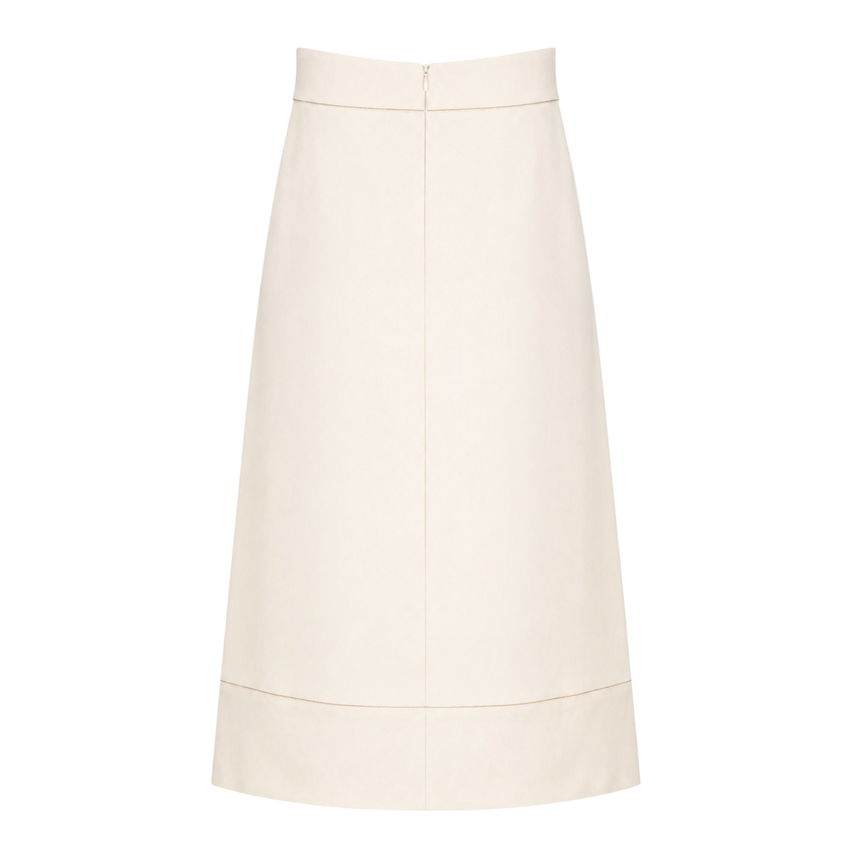 PLEAT DETAIL VEST AND SKIRT SET ECRU