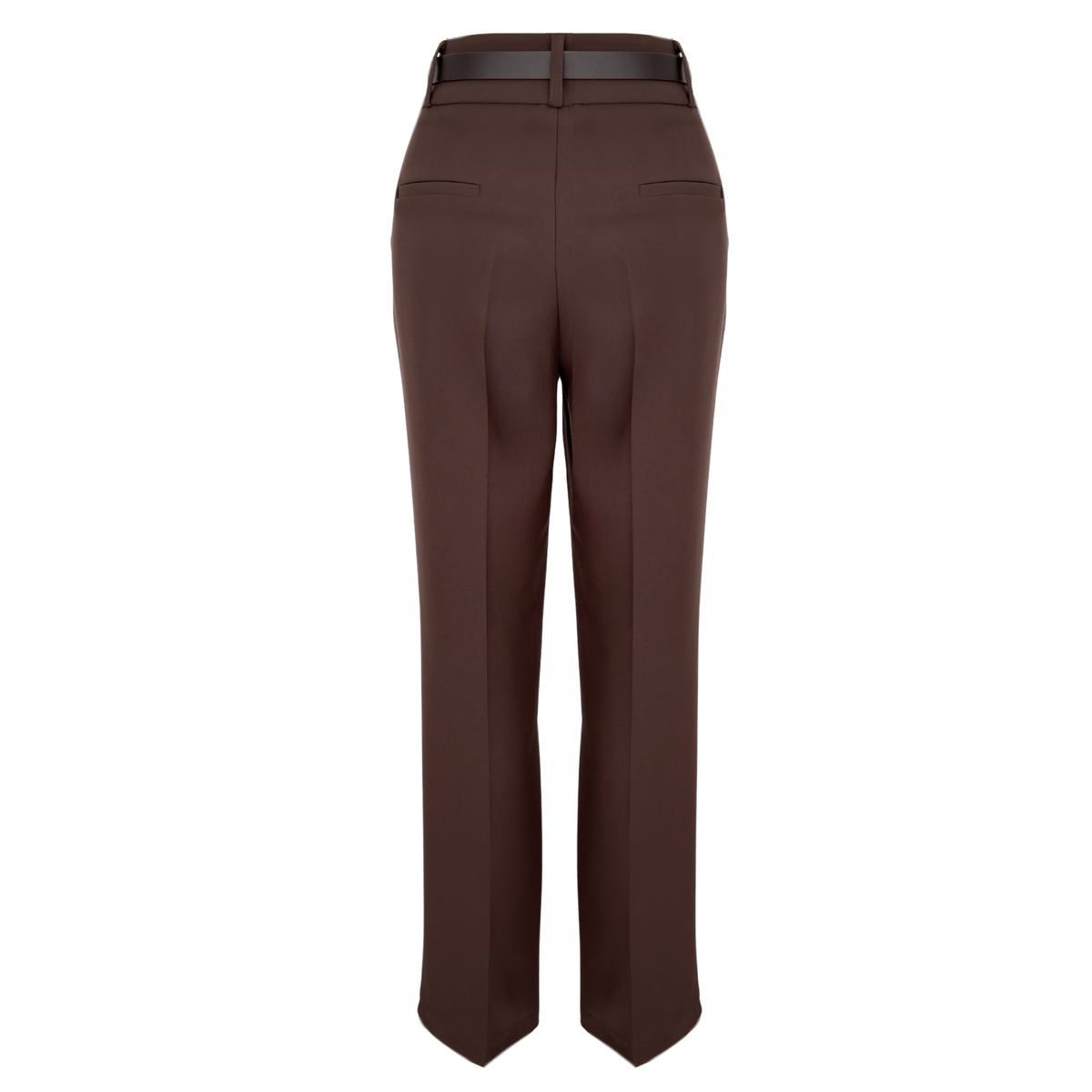 SINGLE BUTTONED JACKET AND TROUSERS SET BROWN