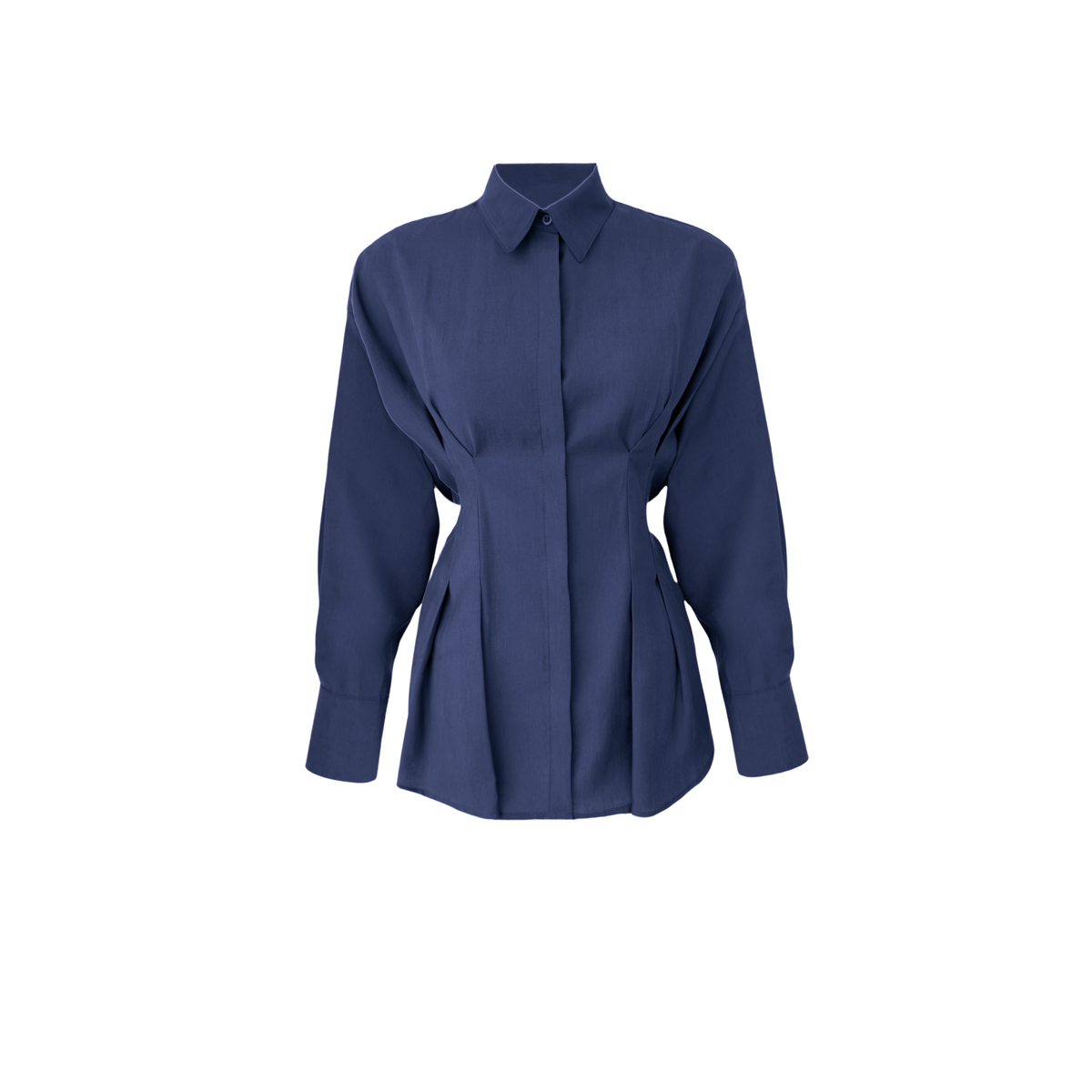 TIE WAIST DETAIL TENCEL SET NAVY