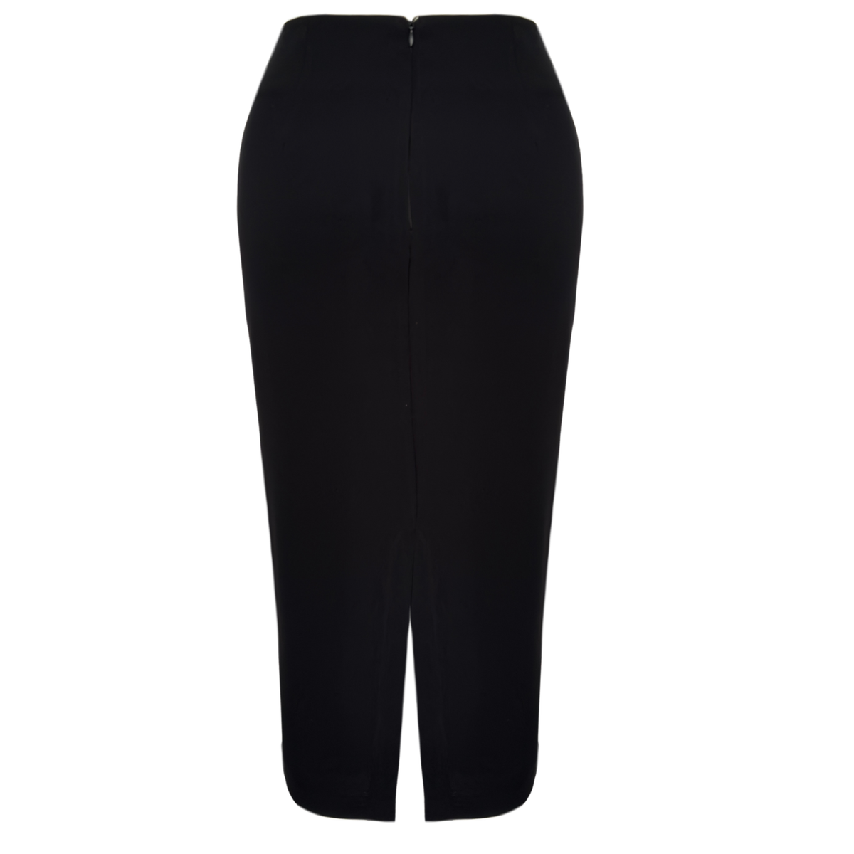 CAMELIA EYELET MIDI LENGTH PENCIL SKIRT BLACK