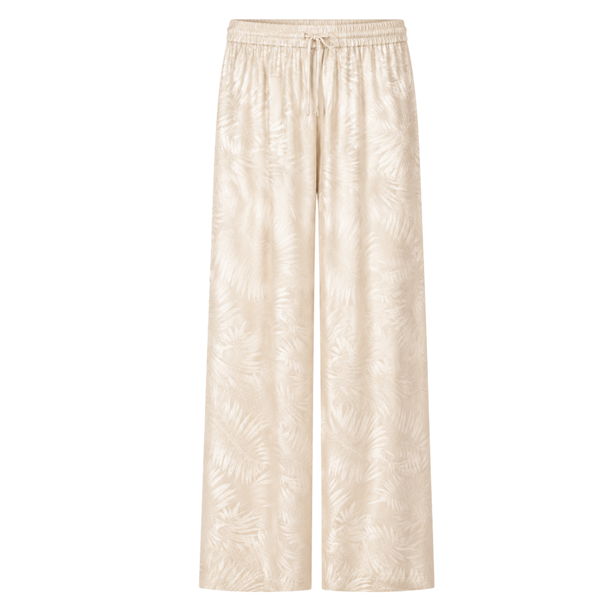 BUTTON DETAIL FLORAL PRINT JACQUARD SET VANILLA