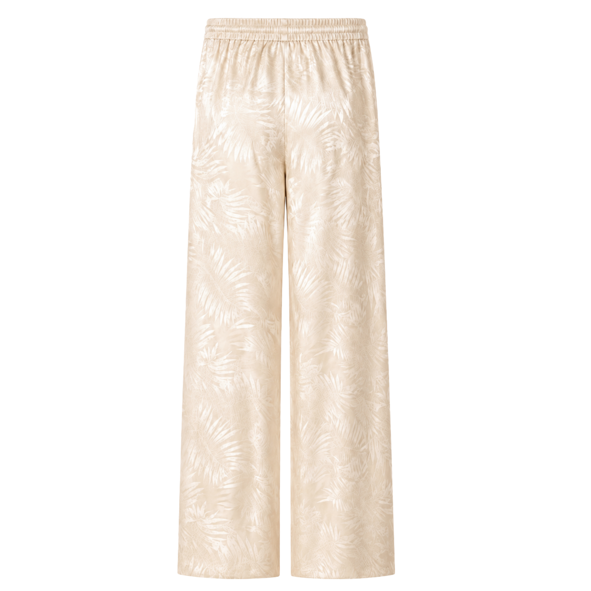 BUTTON DETAIL FLORAL PRINT JACQUARD SET VANILLA