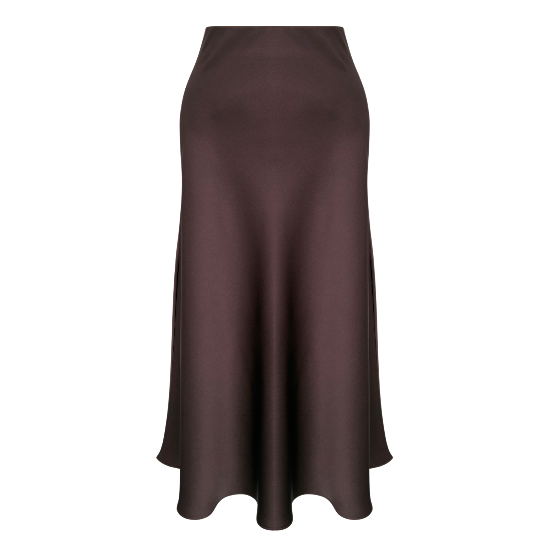 JESS SATIN SKIRT CHOCOLATE BROWN