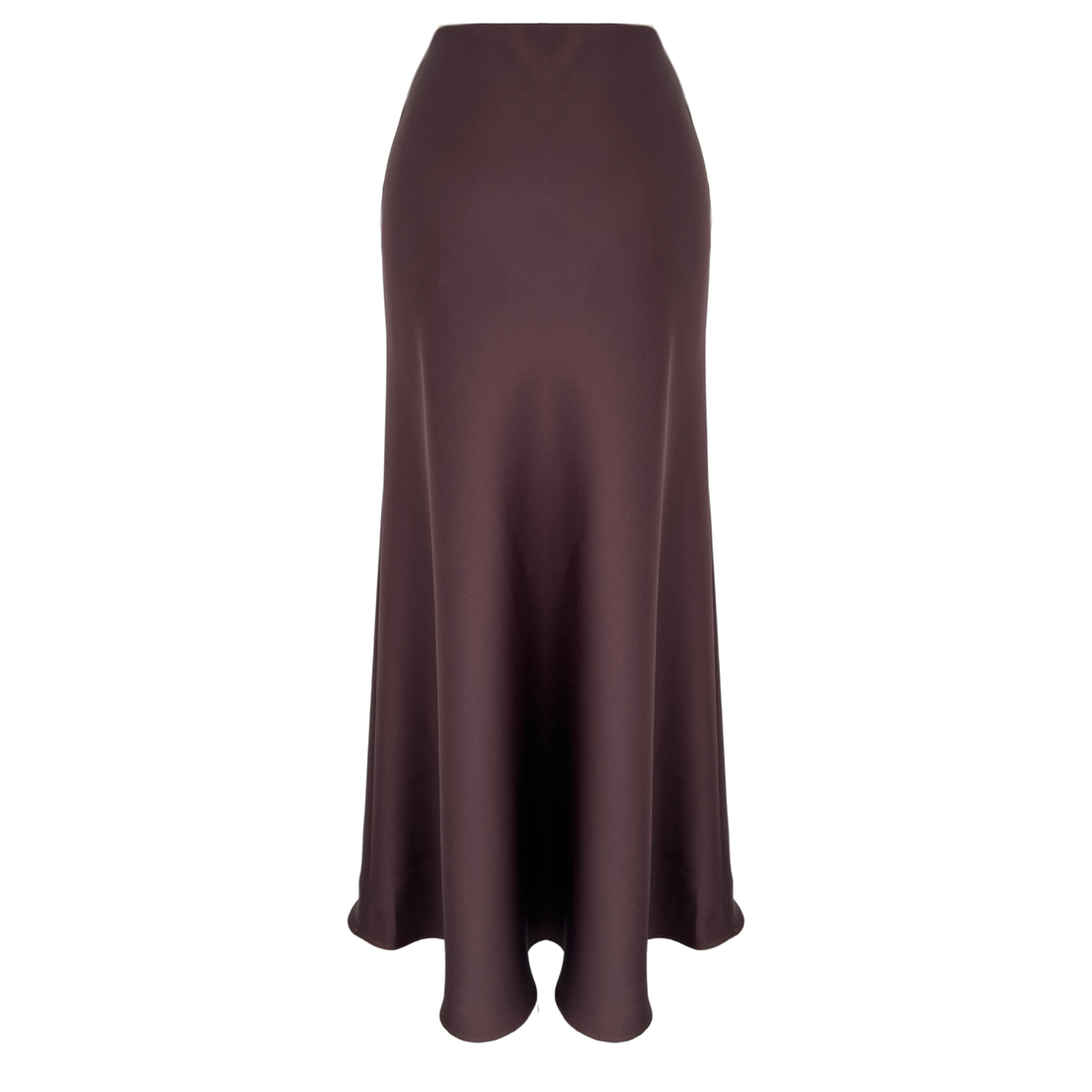 JESS SATIN SKIRT CHOCOLATE BROWN