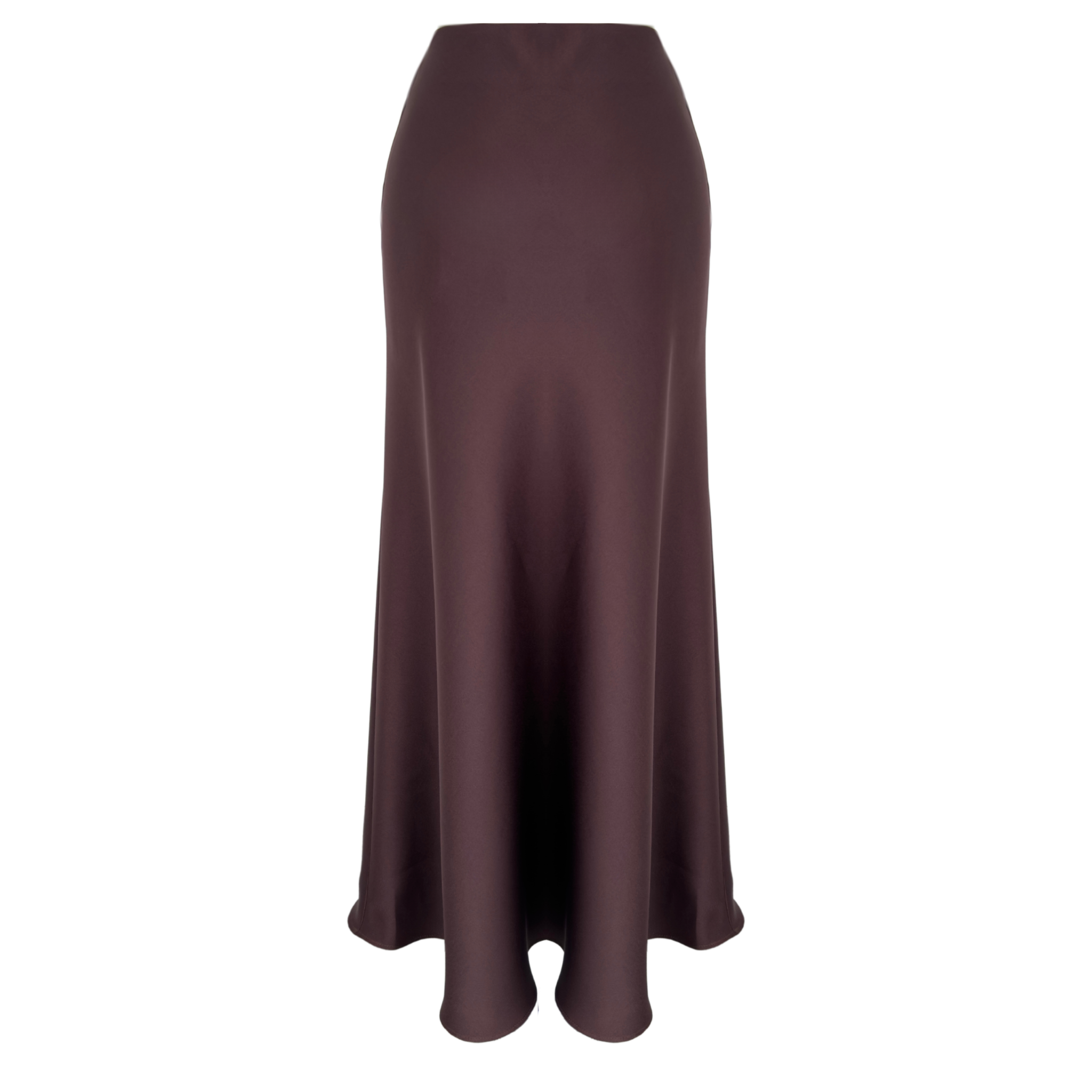 JESS SATIN SKIRT CHOCOLATE BROWN
