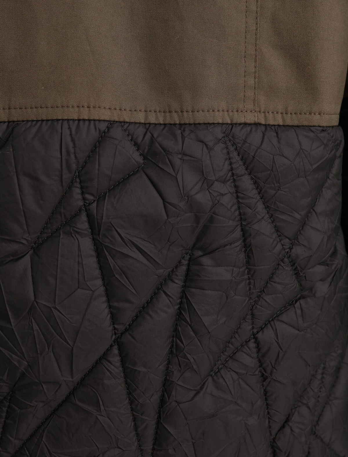 QUILTED TRIMMED BUTTONED JACKET
