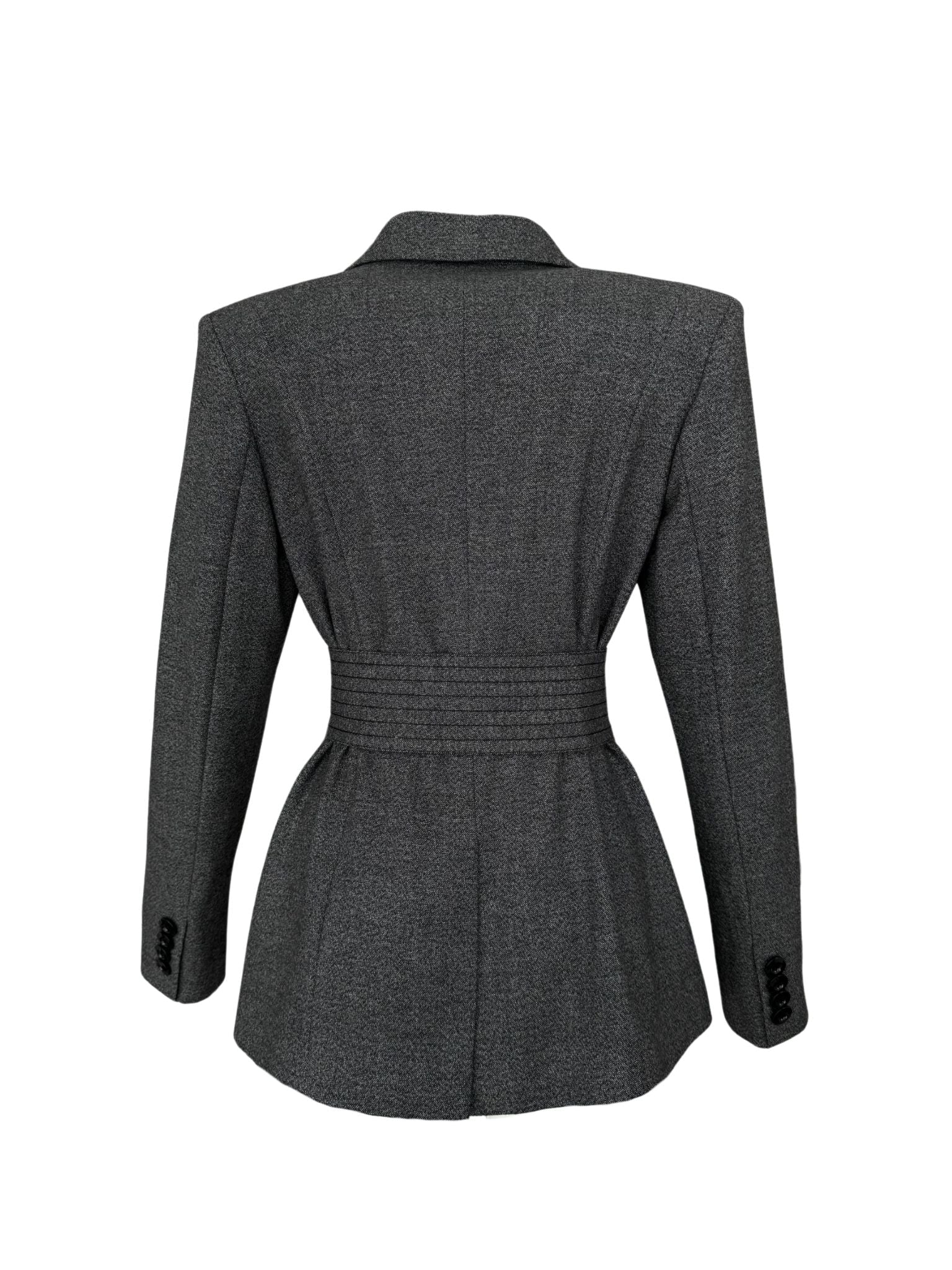 DREW BELTED JACKET ANTHRACITE