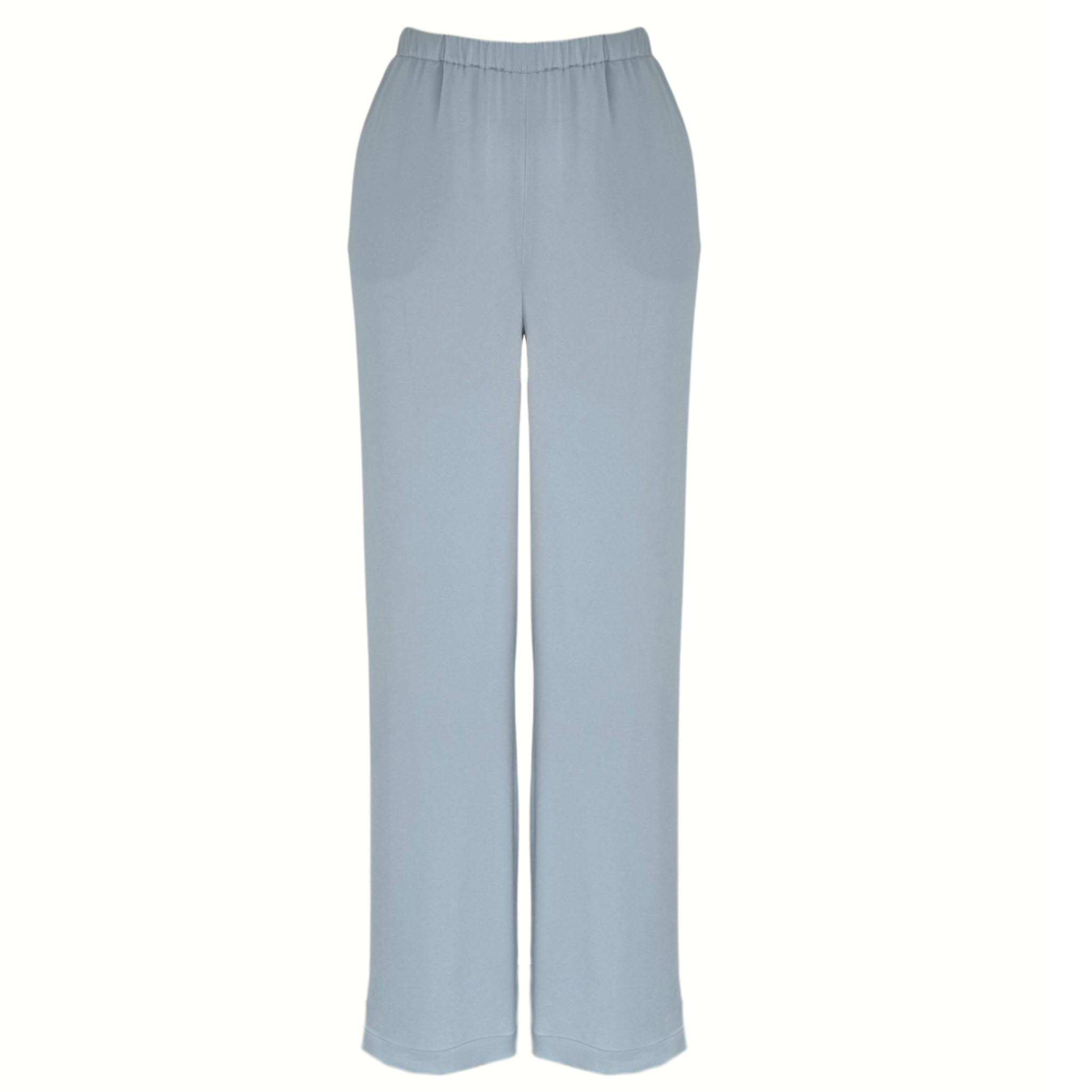 SLEEVELESS COTTON SATIN SET LIGHT BLUE