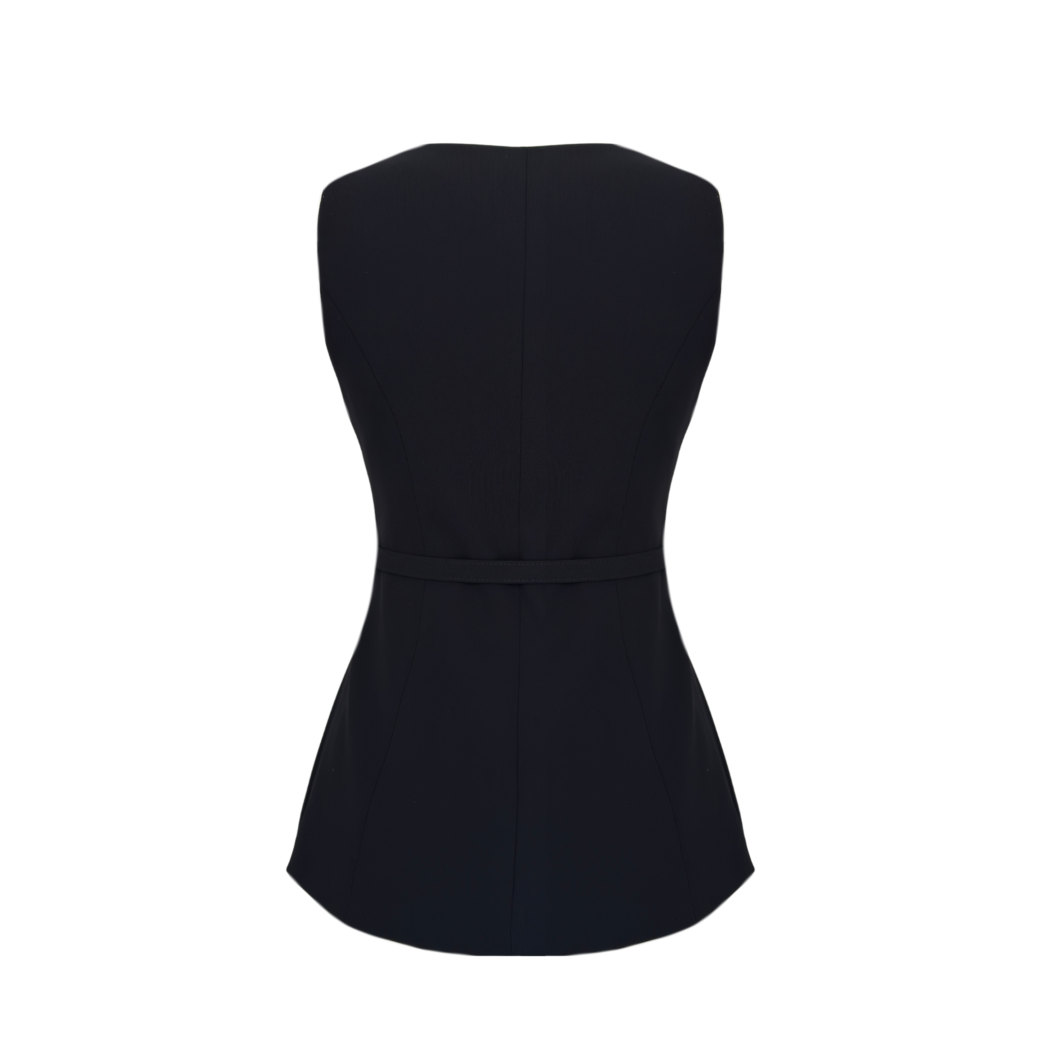 CASEY BELTED VEST BLACK