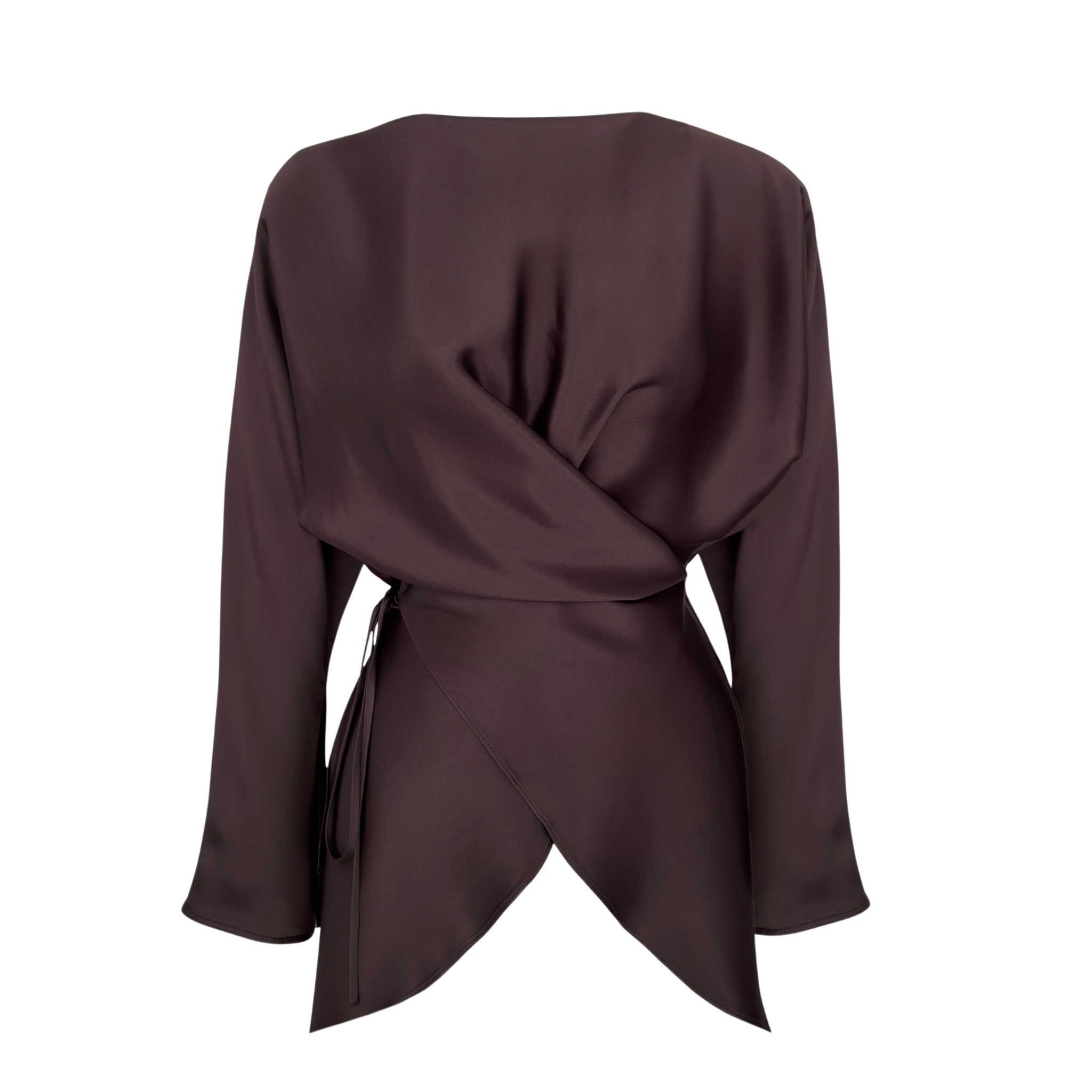 100% RAYON SATIN SHIMMER SET CHOCOLATE BROWN