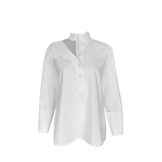 BLOUSE WITH WINDOW DETAIL ON THE COLLAR