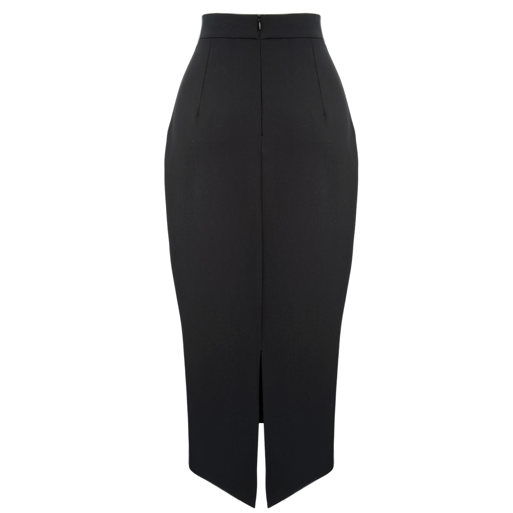 HIGH WAIST PENCIL SKIRT BLACK