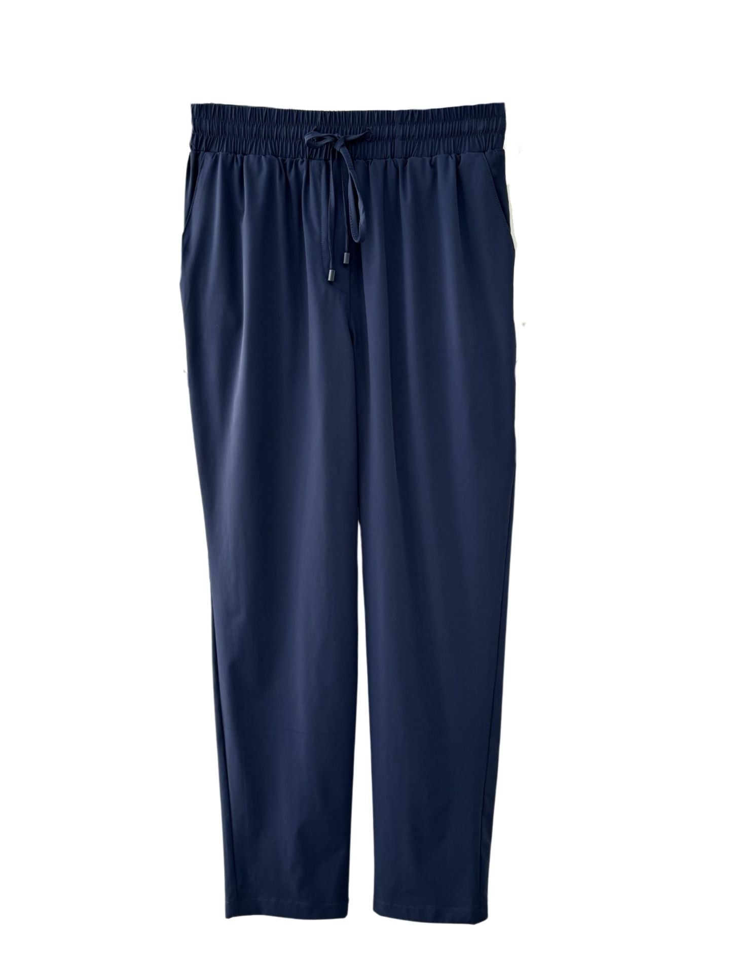 LACE-UP JOGGER TROUSERS NAVY