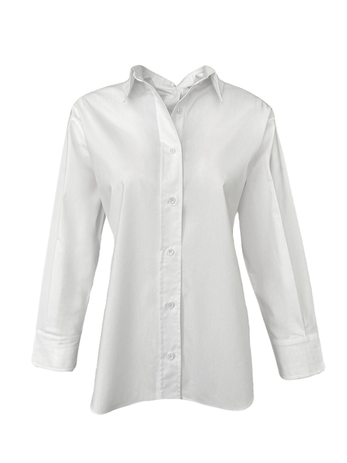 ADEN TIE BACK DETAILED SHIRT WHITE