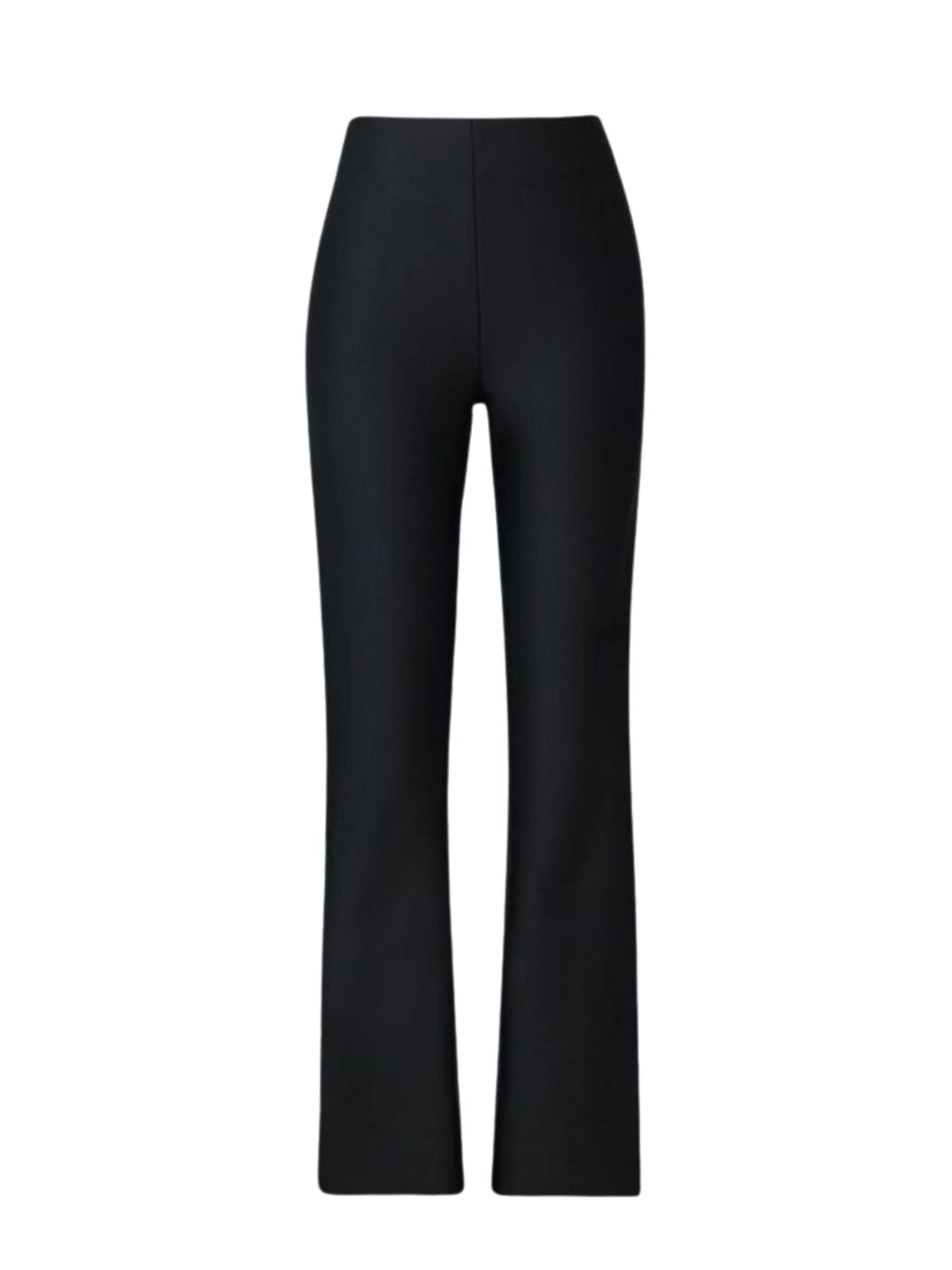 HIGH WAIST STRETCH TROUSERS BLACK