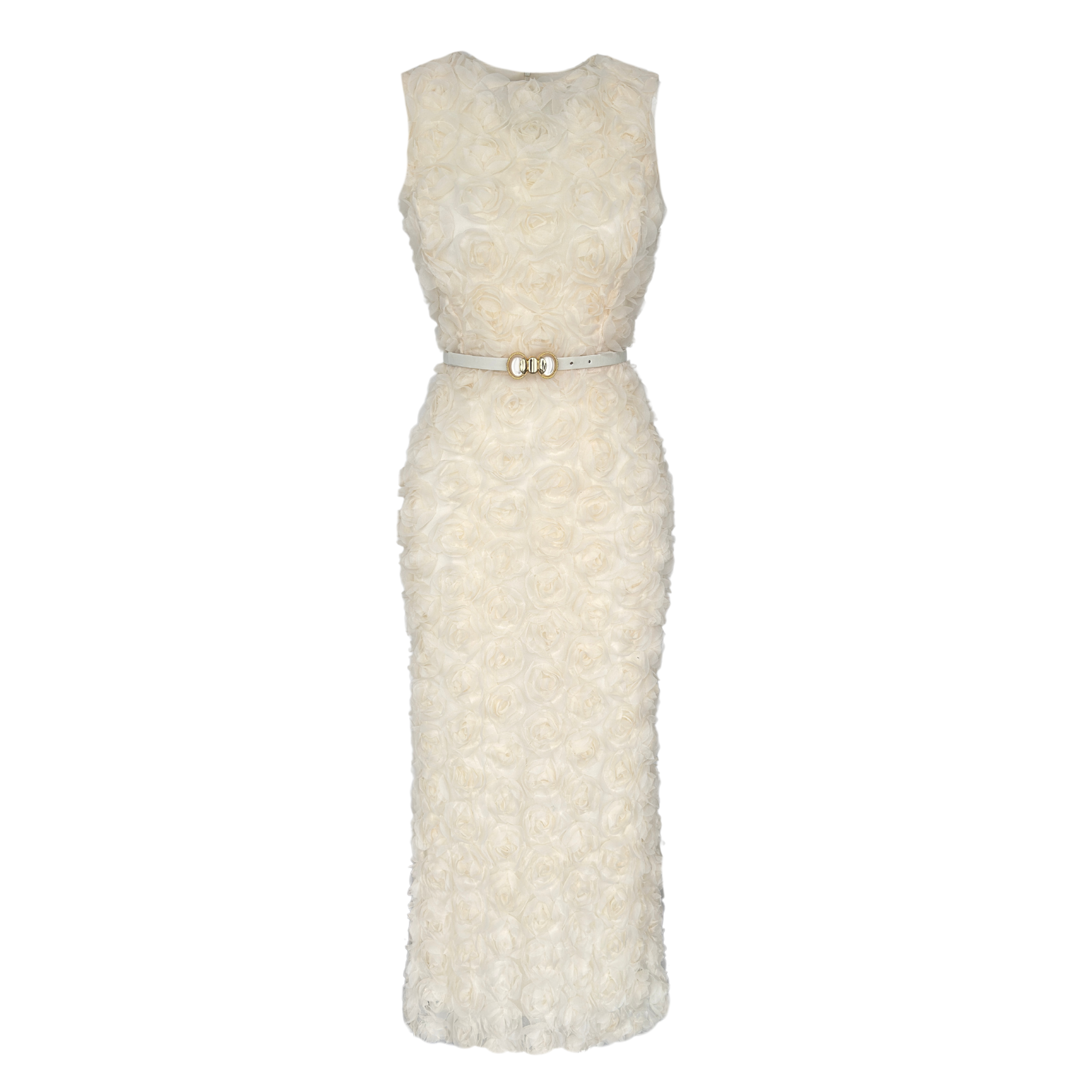 ROSALIE DESIGN DRESS ECRU