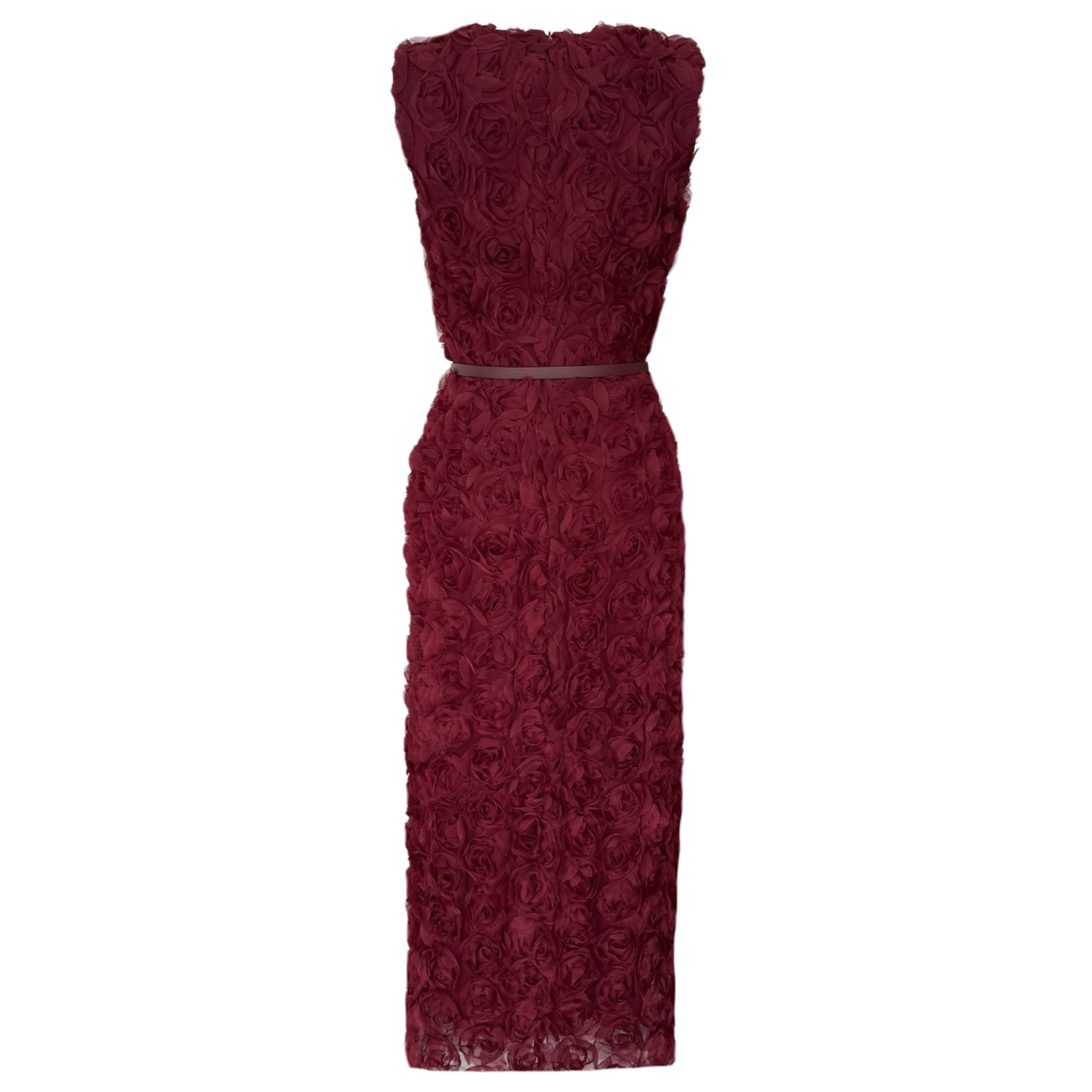 ROSALIE DESIGN DRESS BURGUNDY