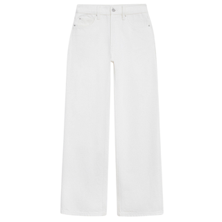 STRAIGHT FIT HIGH WAIST JEANS WHITE