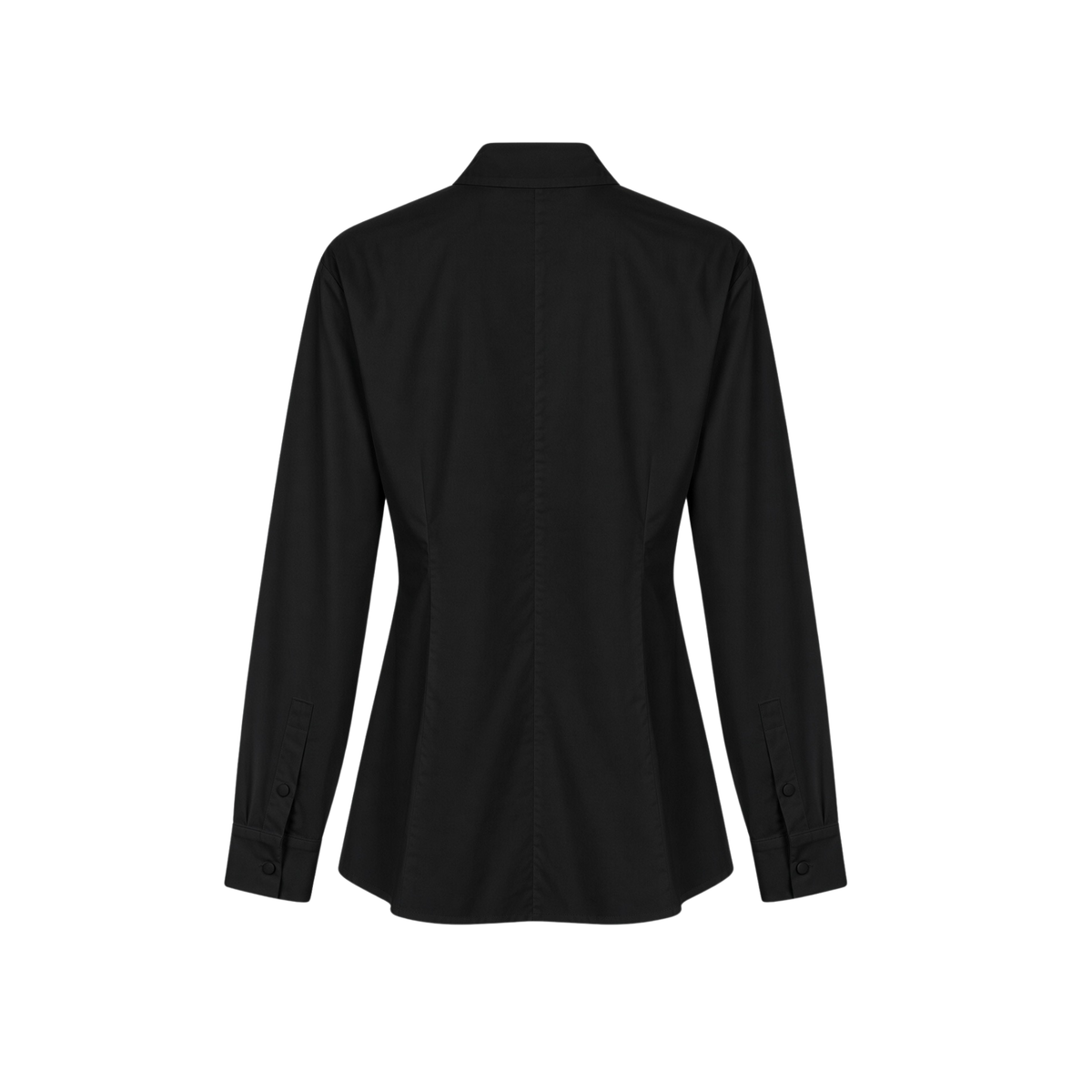 BELİ TOKA DETAY COTTON GÖMLEK SİYAH