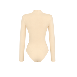 LUNA KRUVAZE YAKA  BODYSUIT KREM