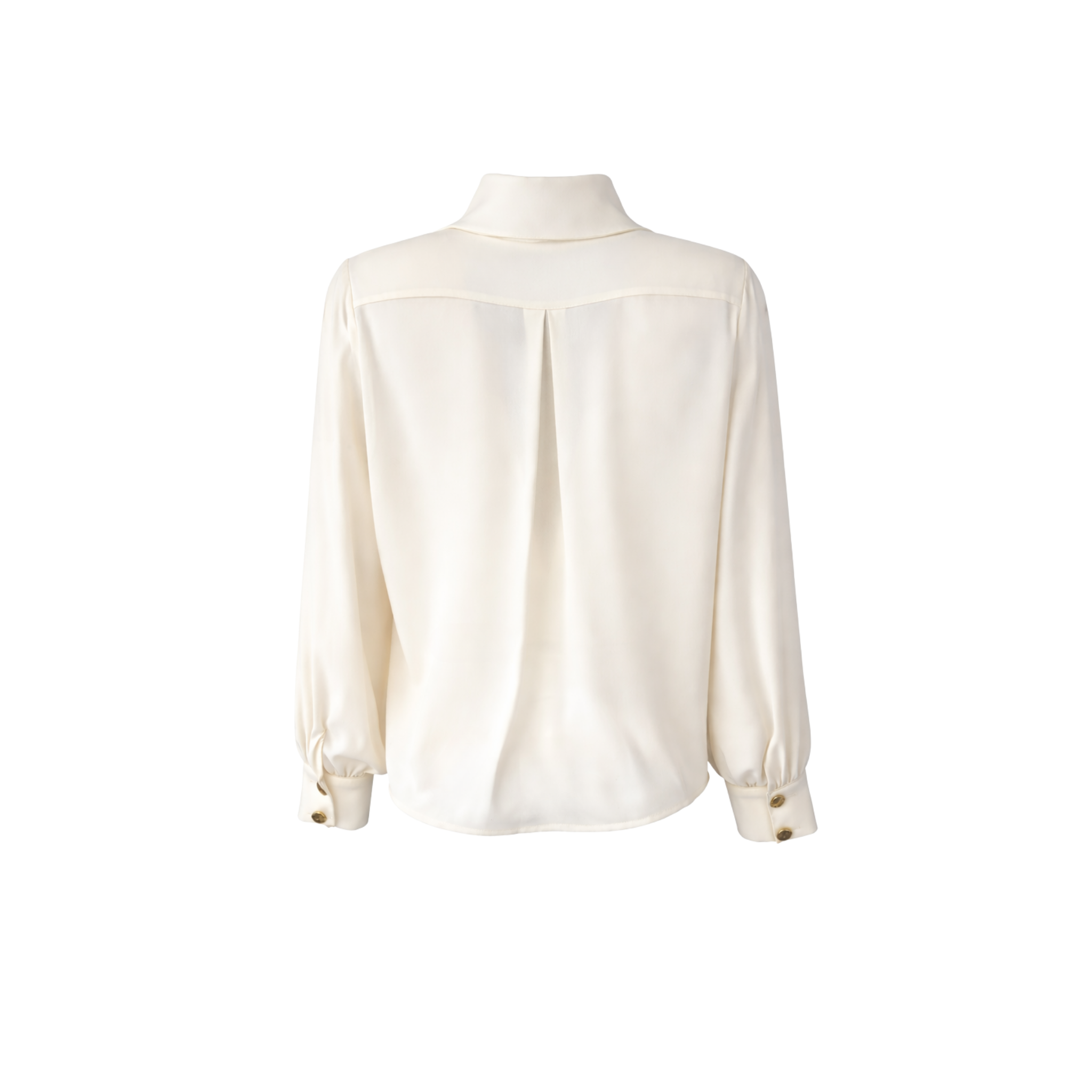 BLAZER COLLAR POCKET DETAIL BLOUSE ECRU