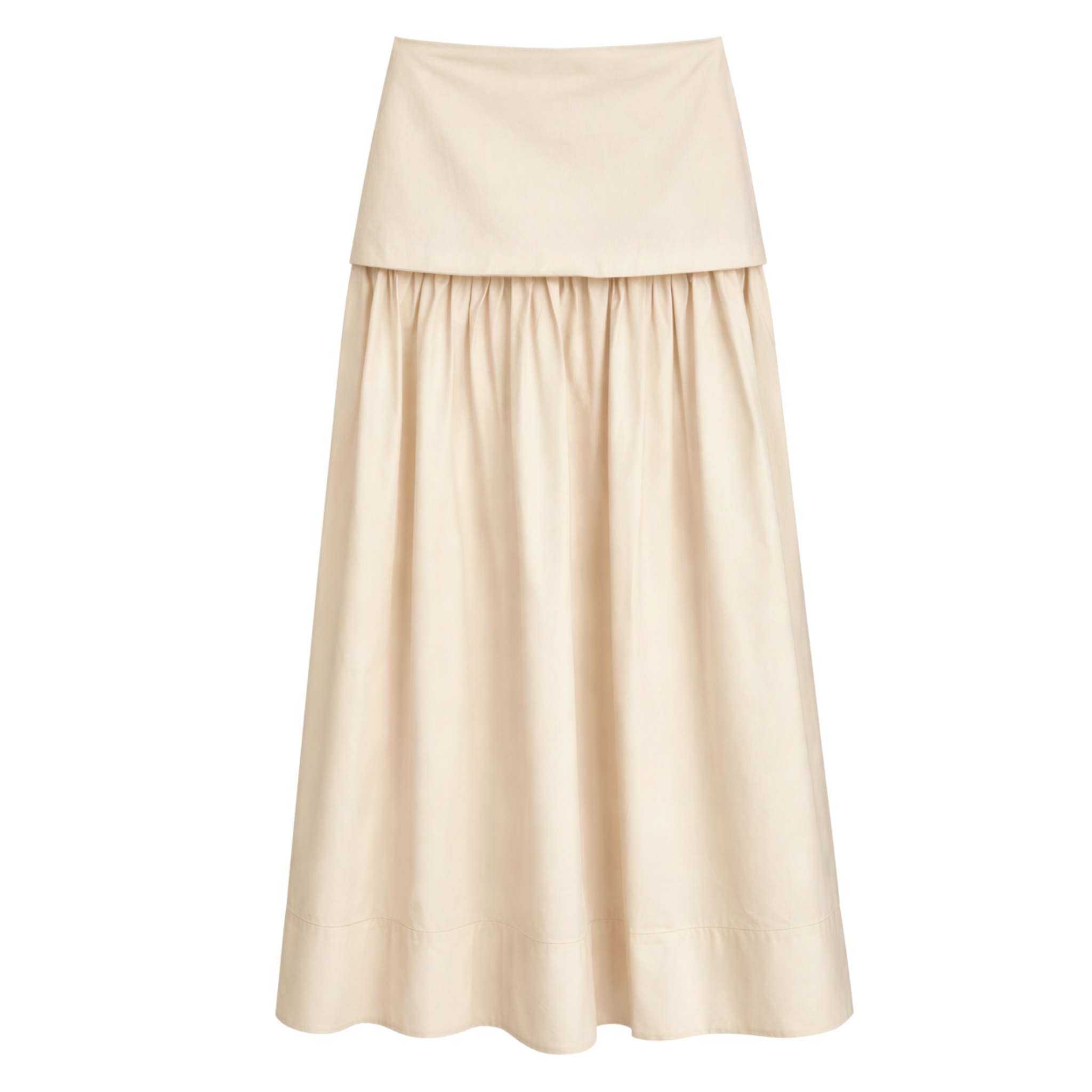 BUTTON DETAIL BLOUSE AND SKIRT SET STONE